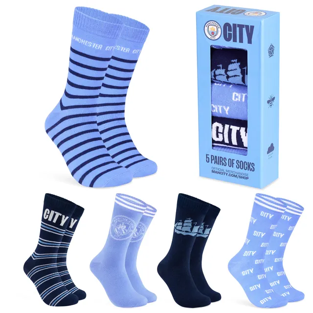 manchester-city-chaussettes-homme-x5-taille-7-12-coton image 1