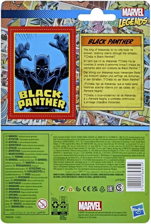 marvel-legends-retro-black-panther-figurine-9-5-cm-articul-e image 4