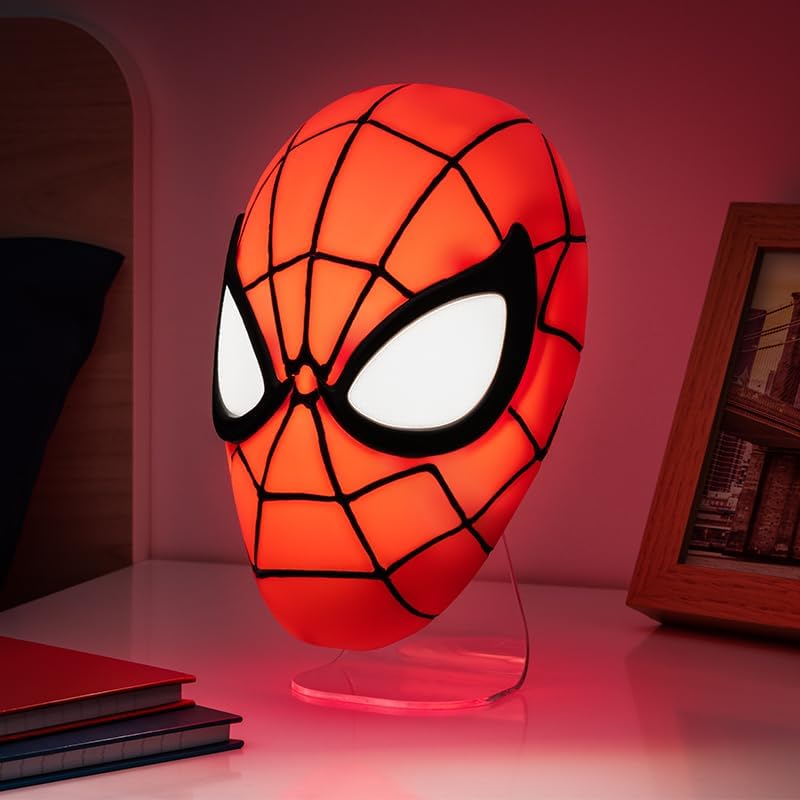 marvel-spider-man-paladone-lampe-masque-veilleuse-chambre image 6