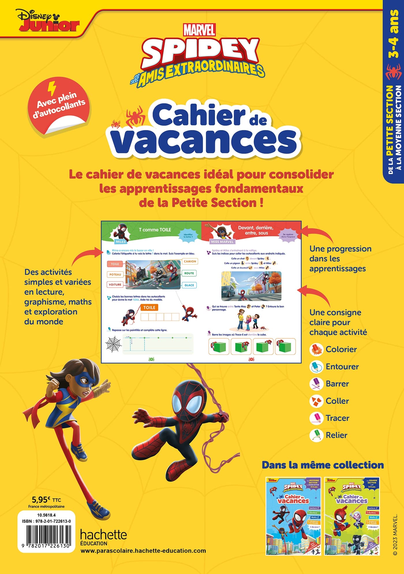 disney-marvel-spidey-cahier-vacances-ps-ms-2026-maternelle image 2