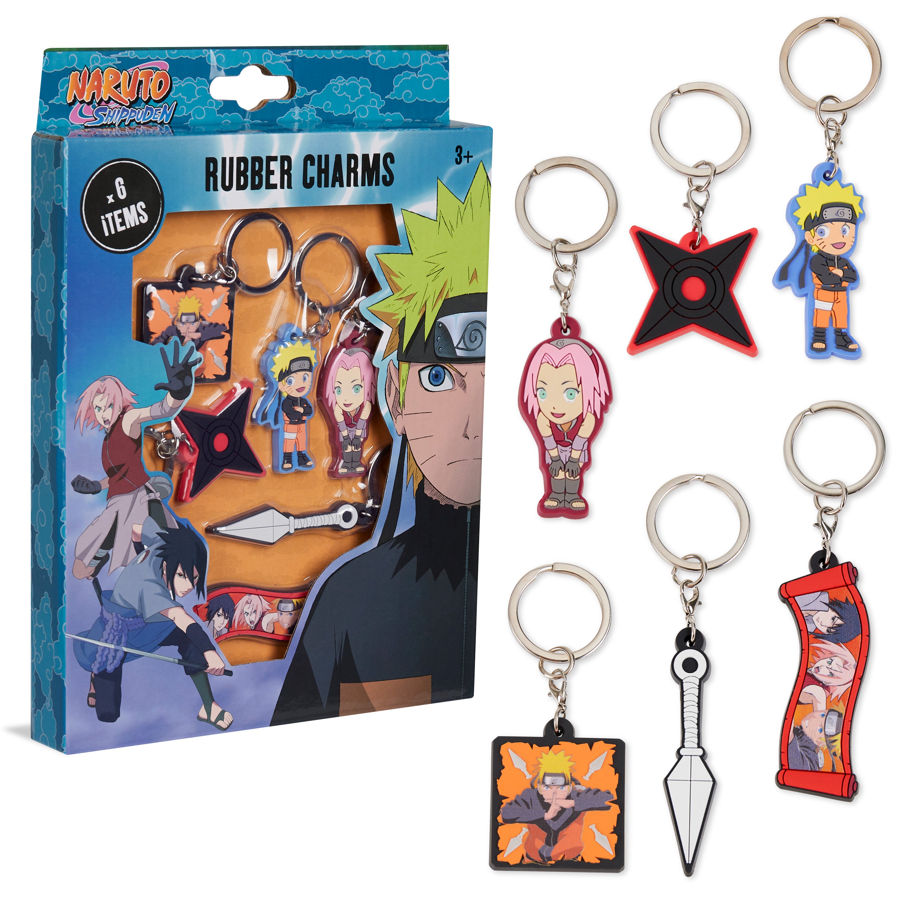naruto-porte-cl-s-enfant-lot-6-figurines-caoutchouc image 2