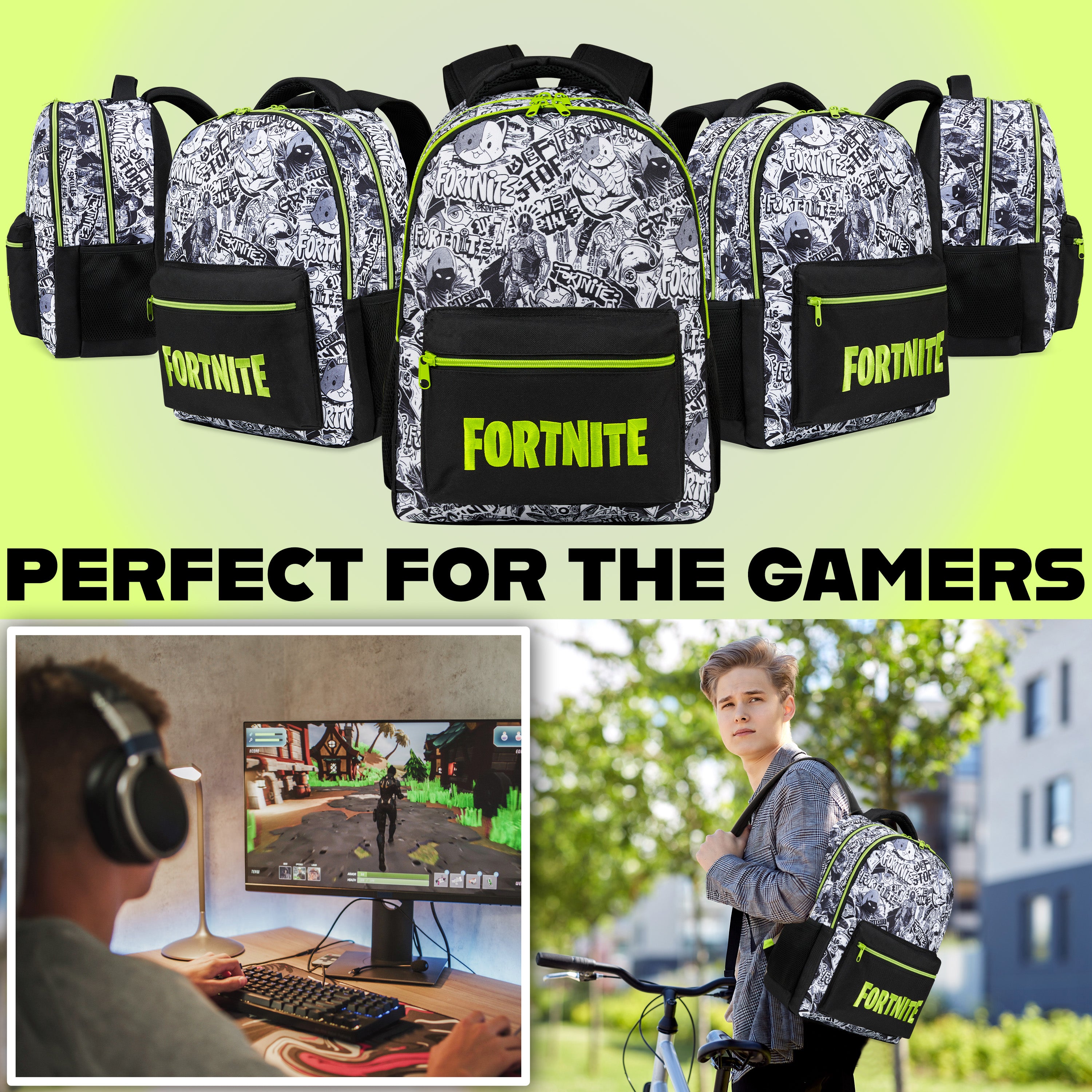 get-trend-fortnite-sac-dos-enfant-camouflage-gaming image 2