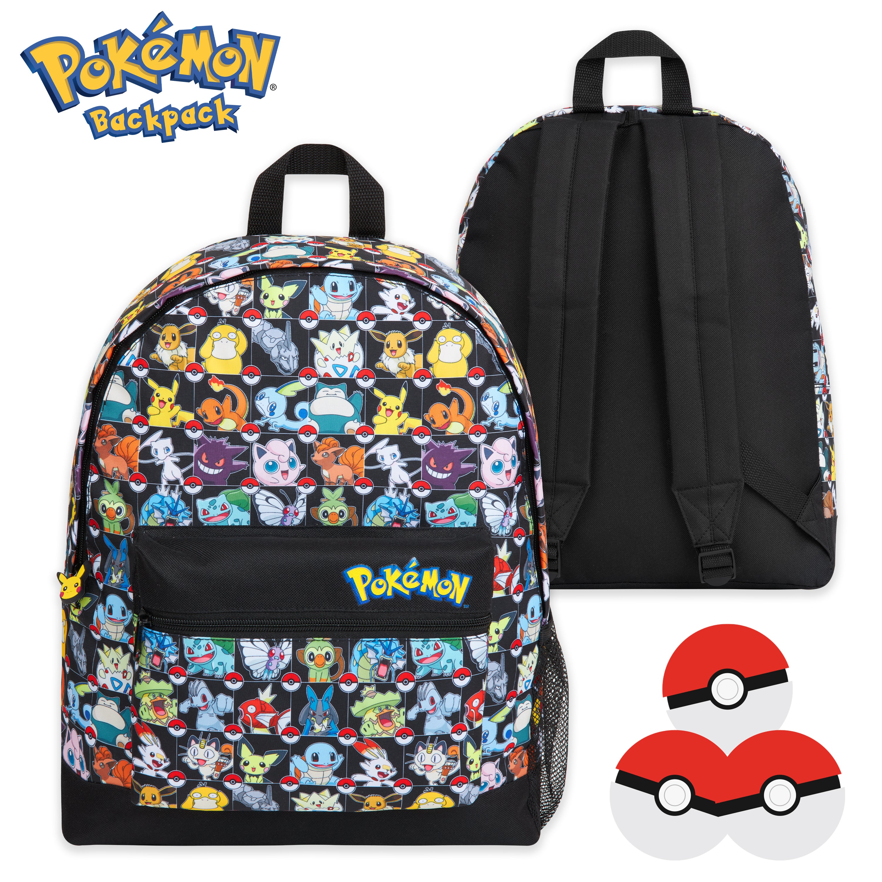 get-trend-pok-mon-sac-dos-enfant-pikachu-poches-zipp-es image 4