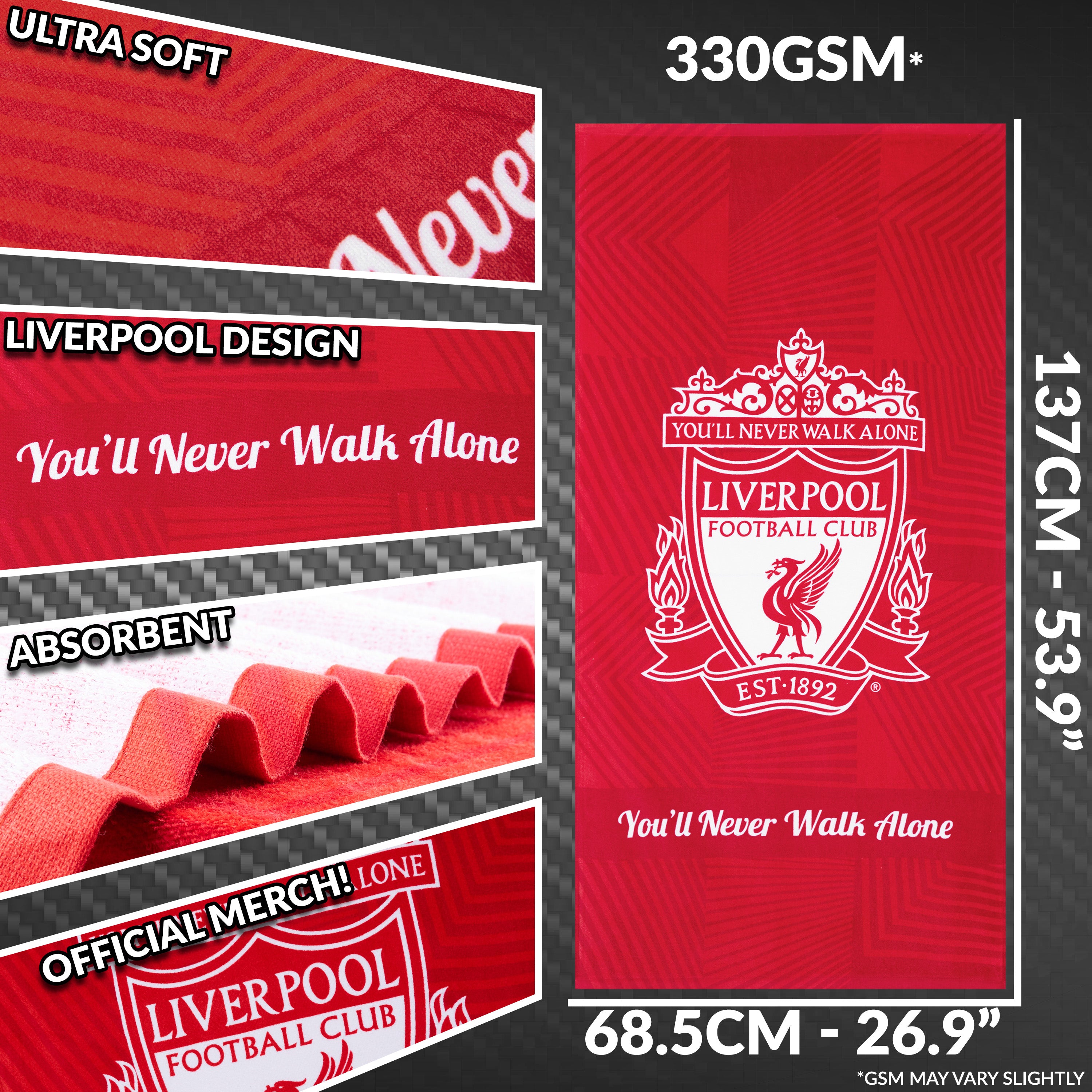 liverpool-serviette-bain-coton-rouge-137x69-cm-supporters image 6