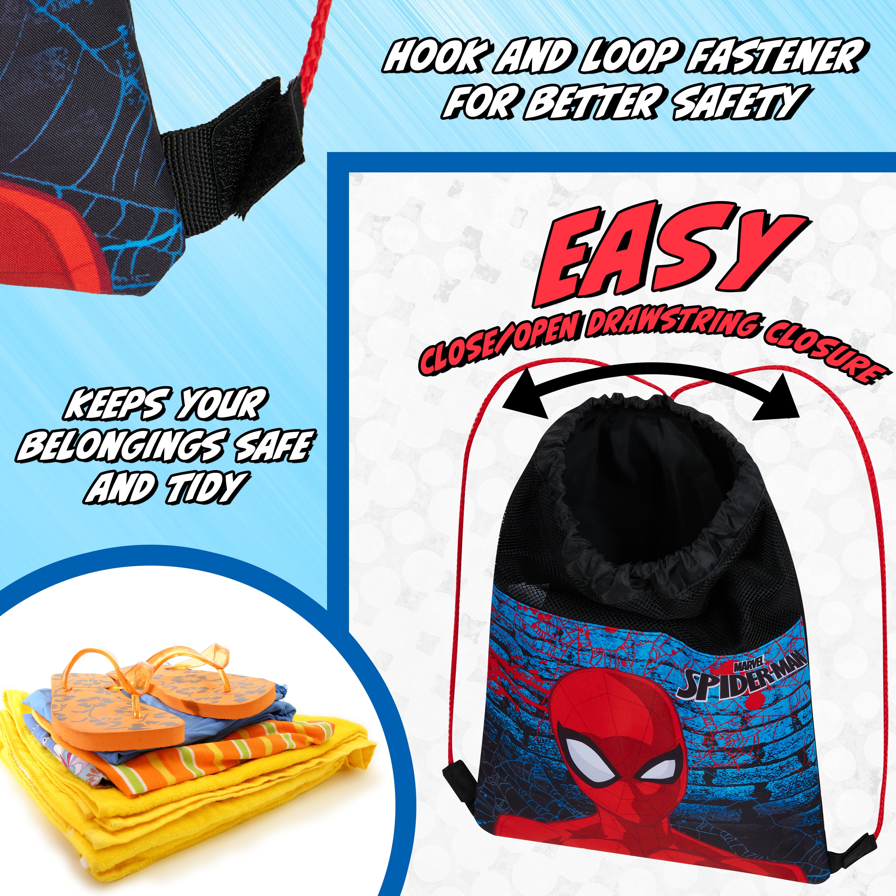 spiderman-sac-ficelle-enfant-piscine-sport-disney image 5