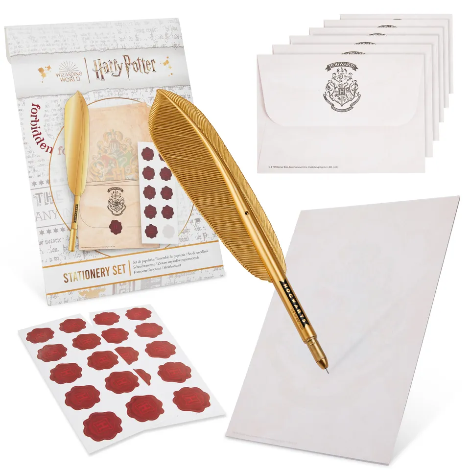 harry-potter-kit-criture-lettres-enveloppes-plume-enfant image 1