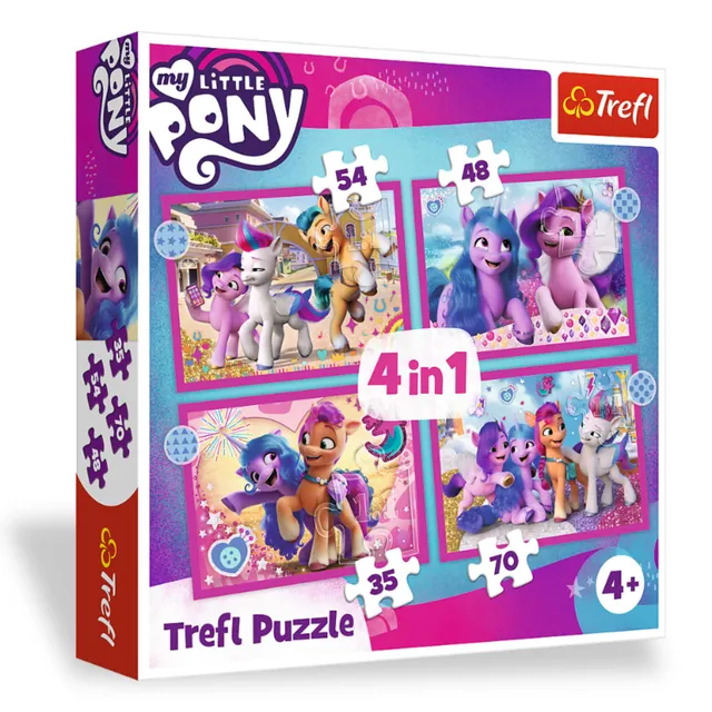 my-little-pony-puzzle-enfant-4-ans-35-70-pi-ces-lot-4 image 1