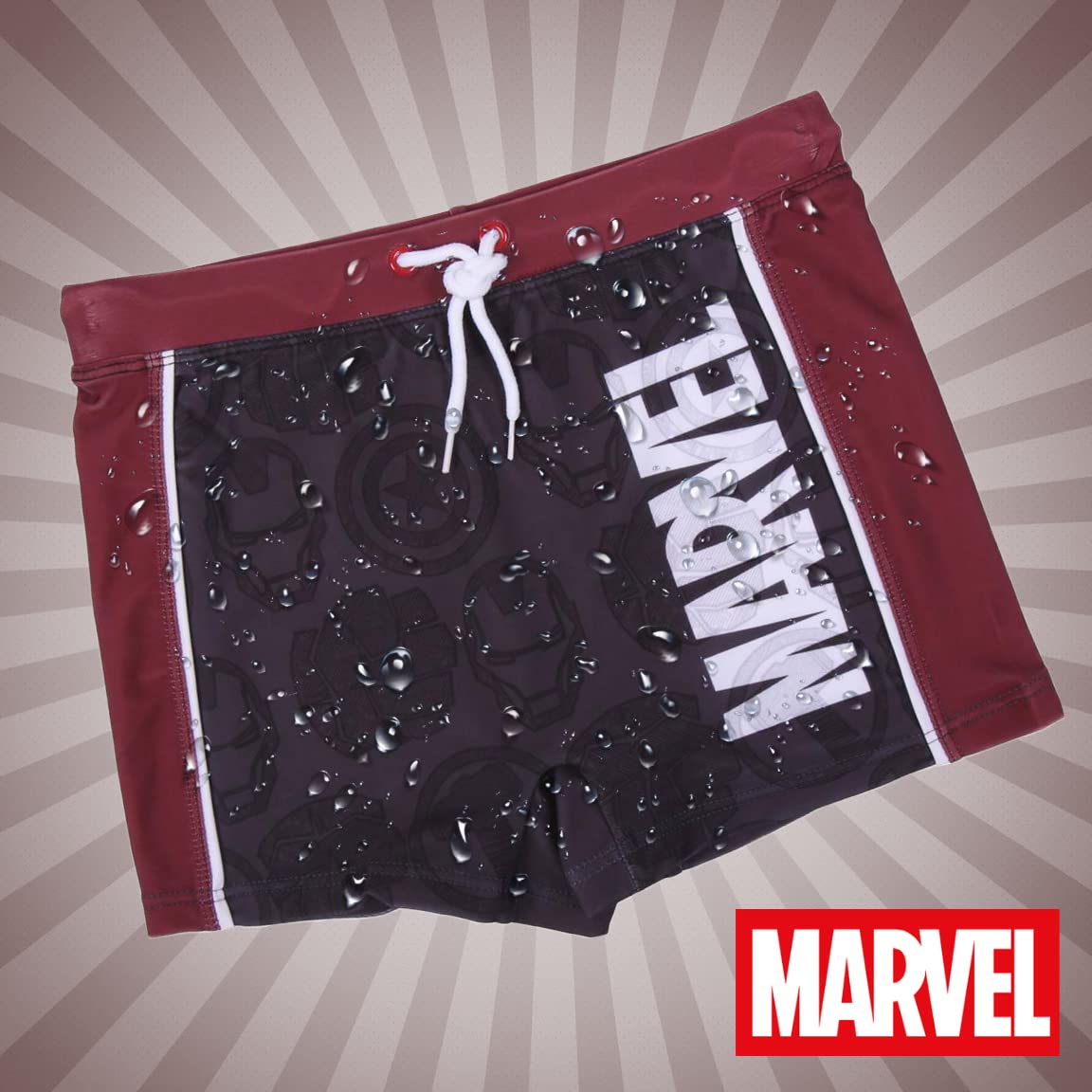 marvel-avengers-short-de-bain-gar-on-s-chage-rapide-6-12-ans image 5