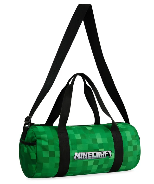 minecraft-sac-de-sport-enfant-grand-holdall-vert-pixel image 1