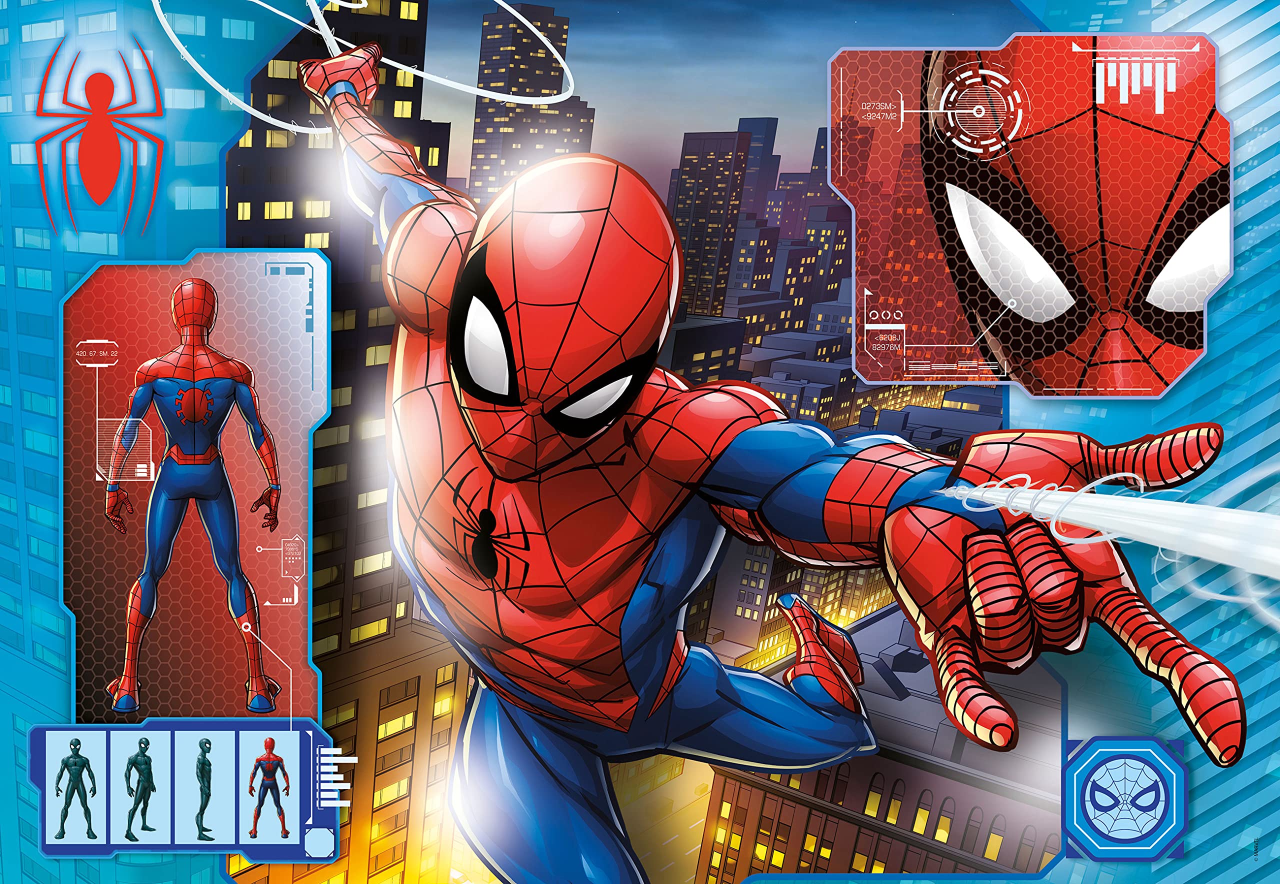 clementoni-marvel-supercolor-puzzle-spider-man-104-pi-ces-d-s-6-ans image 2