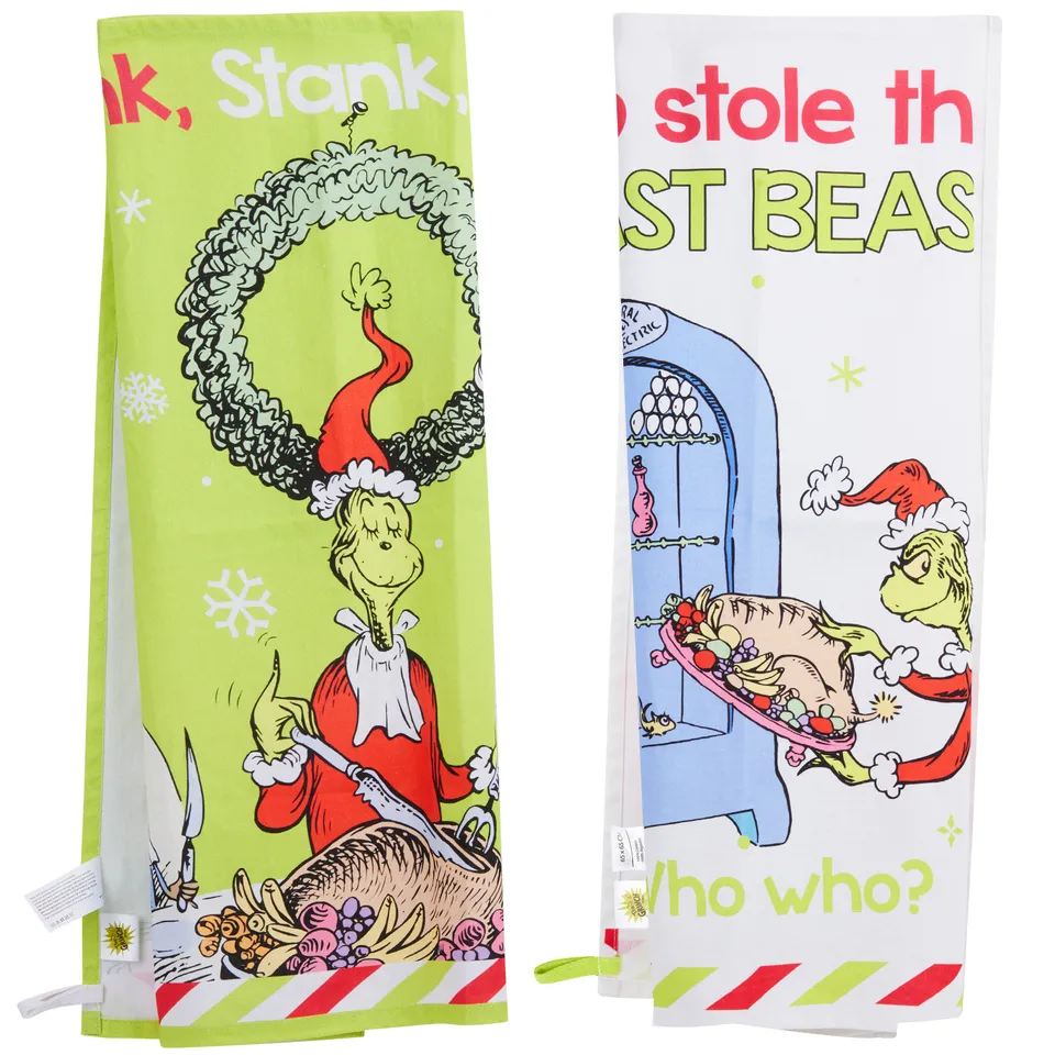 the-grinch-torchons-cuisine-coton-lot-de-2-no-l image 1