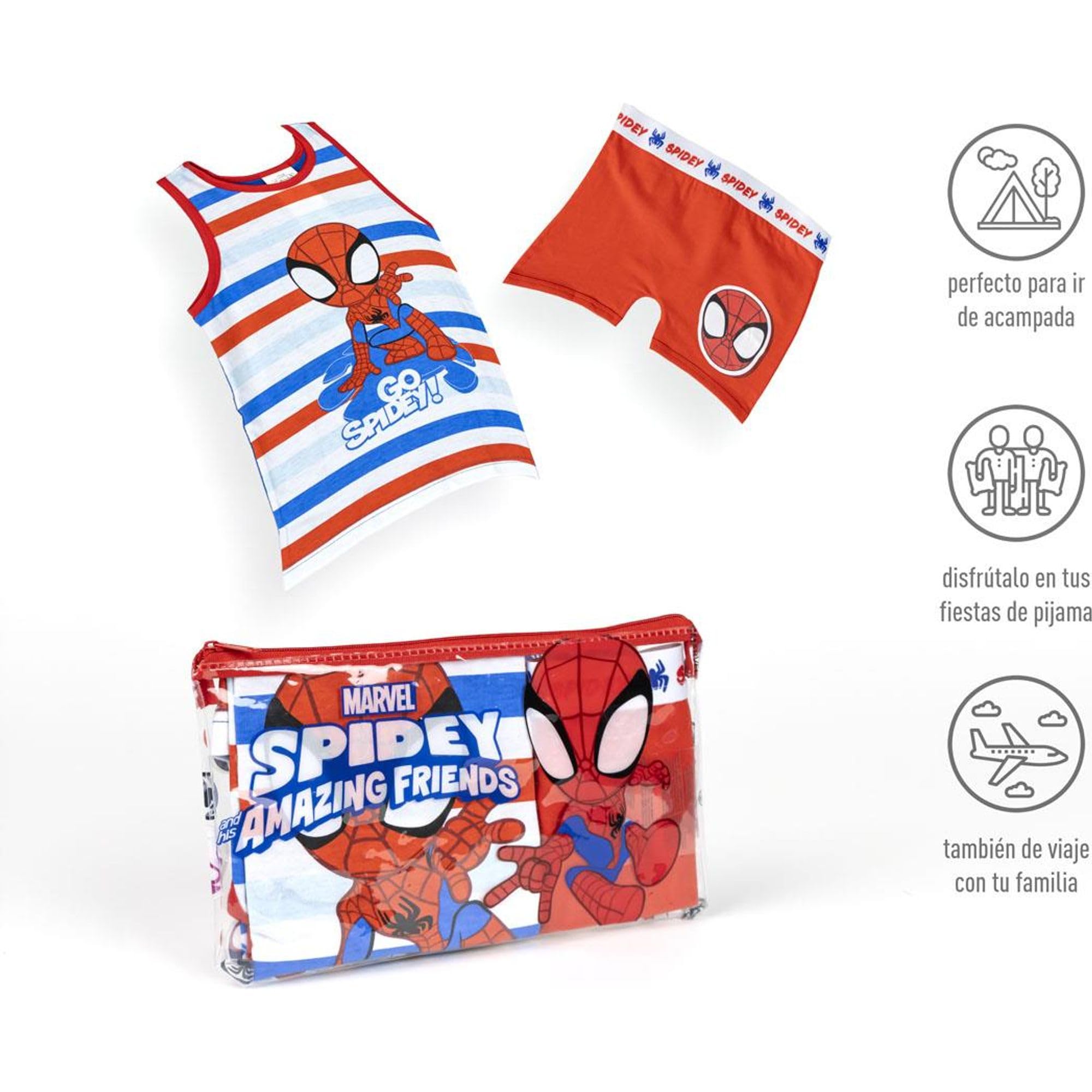 marvel-spidey-pyjama-court-gar-on-5-ans-coton image 5