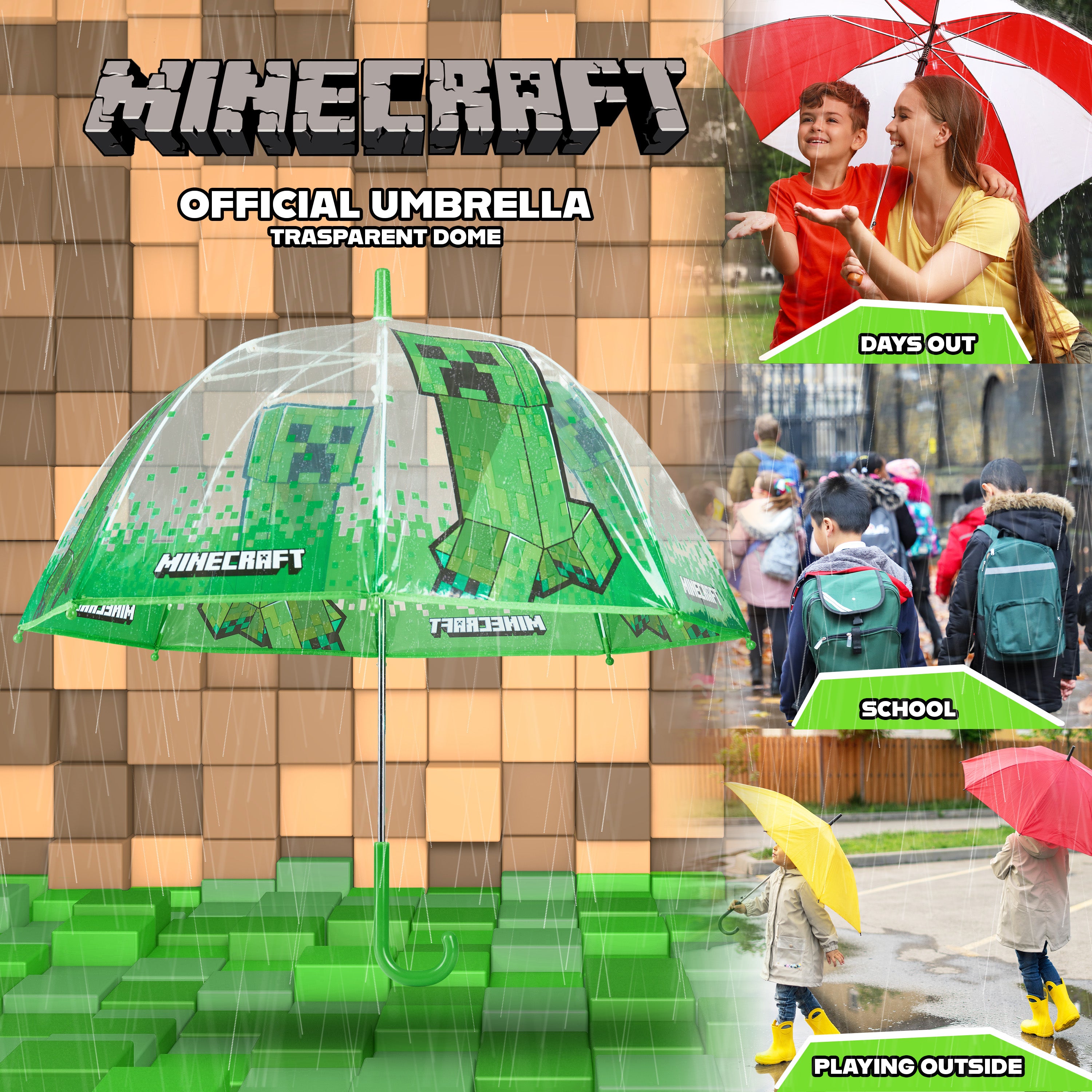 minecraft-parapluie-enfant-d-me-transparent-l-ger image 3