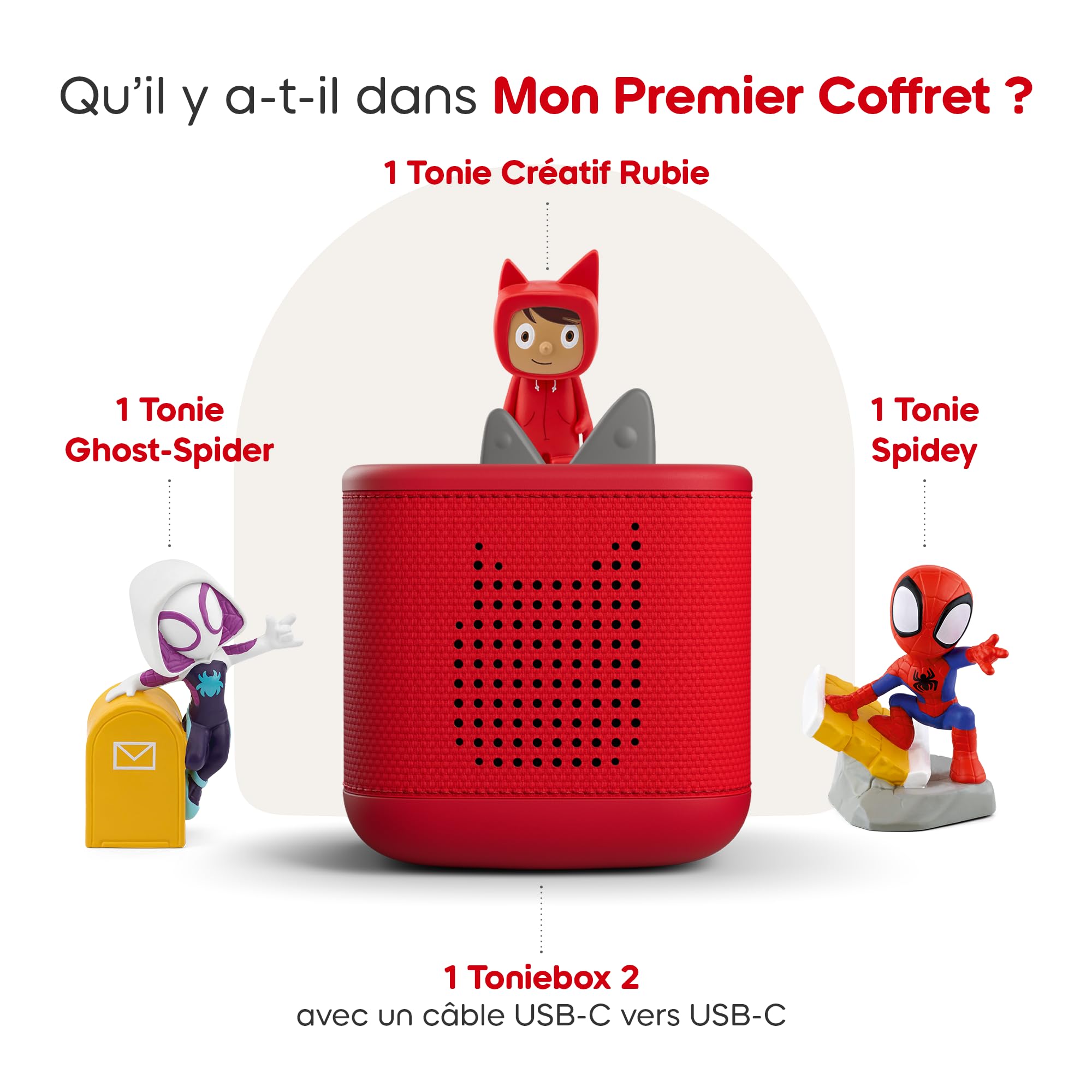 tonies-toniebox-2-spidey-bo-te-histoires-rouge-sans-cran image 2