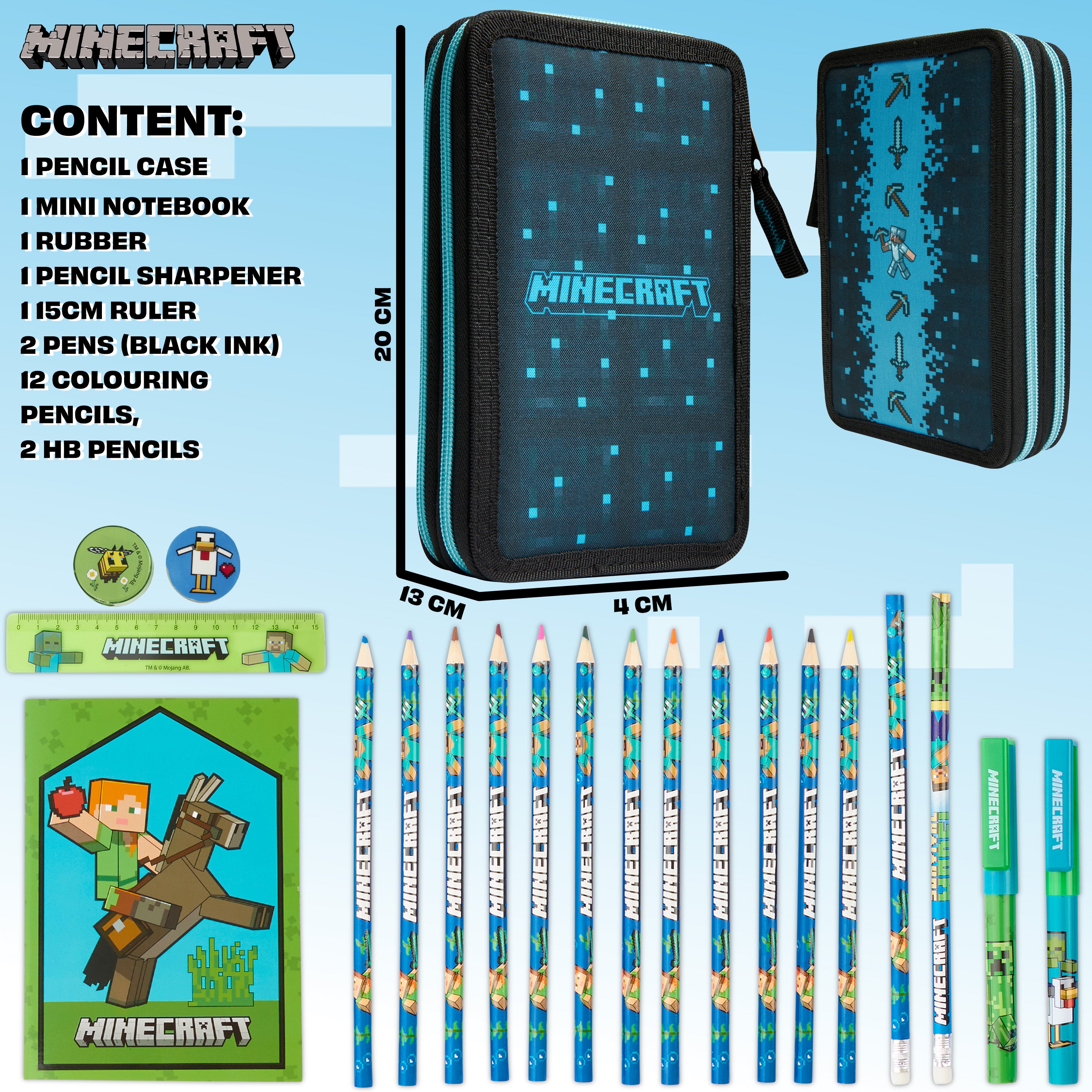 get-trend-minecraft-trousse-garnie-enfant-compartiments image 6