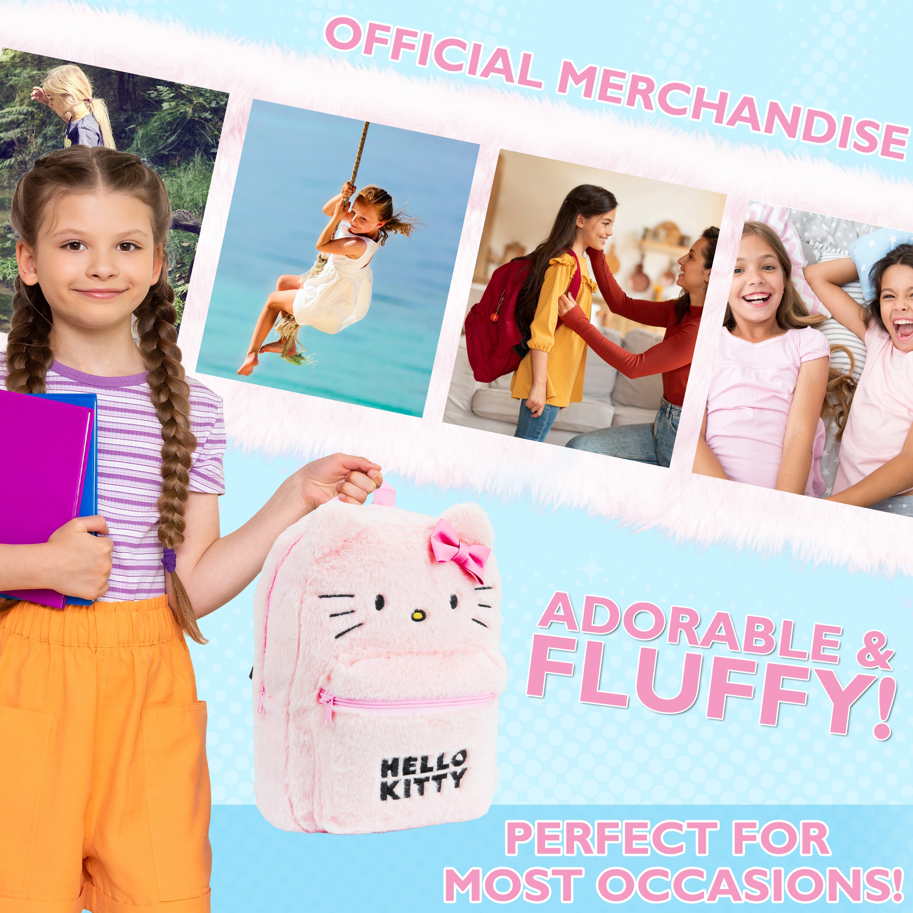 hello-kitty-sac-dos-peluche-fluffy-kawaii-rose-fille image 3