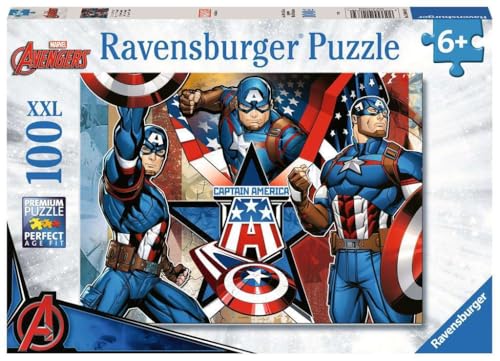 ravensburger-marvel-puzzle-xxl-100-pi-ces-captain-america-6-ans image 3