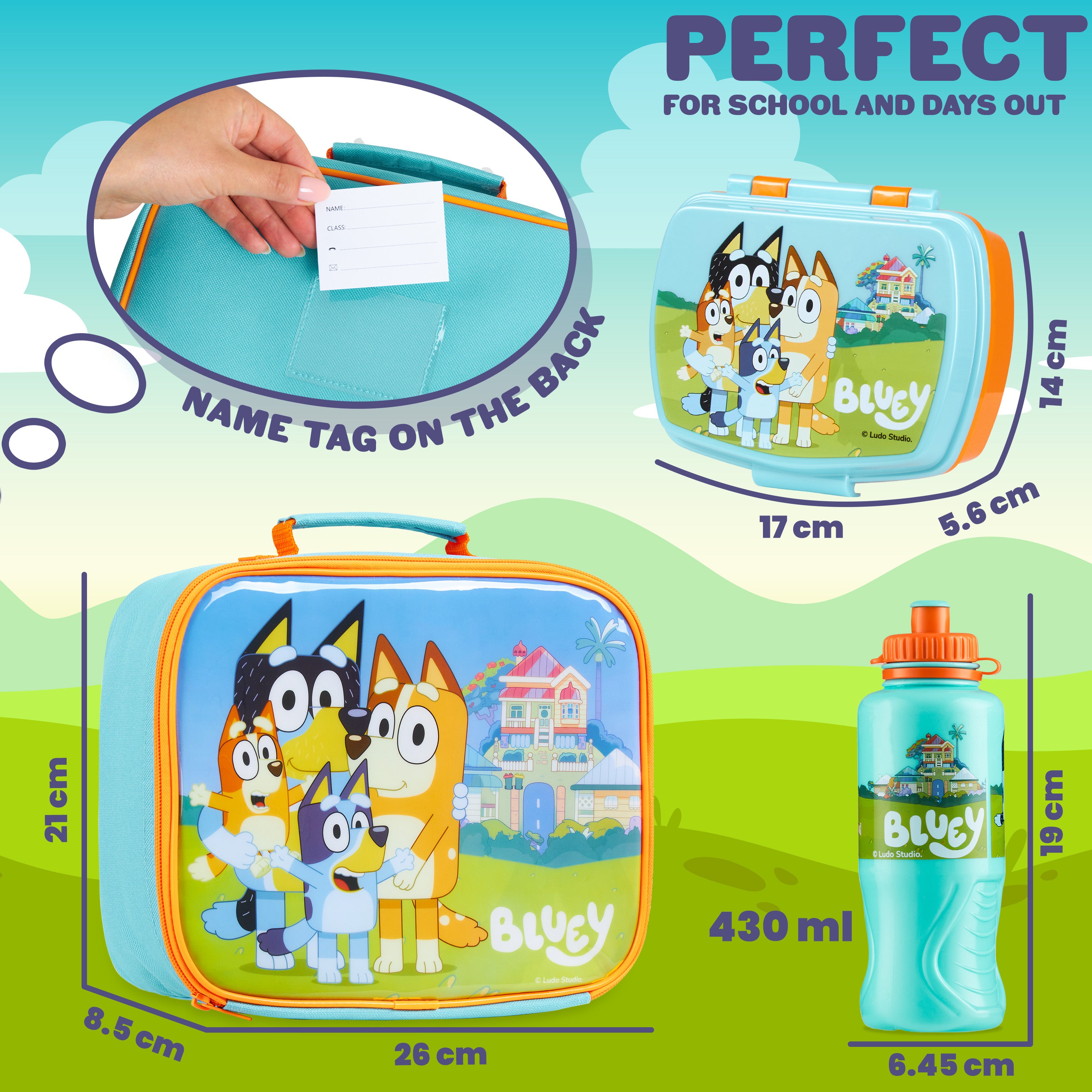 bluey-set-repas-enfant-3-pi-ces-sac-isotherme-430-ml image 5