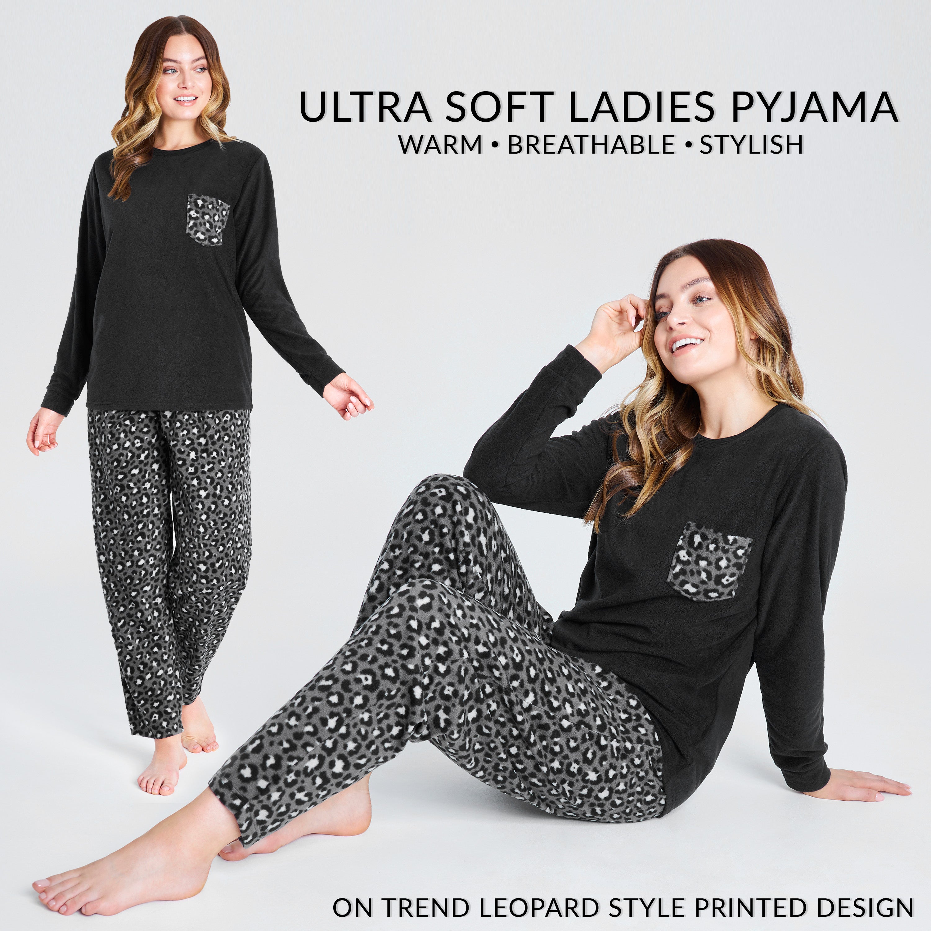 citycomfort-pyjama-femme-polaire-manche-longue-taille-m image 4