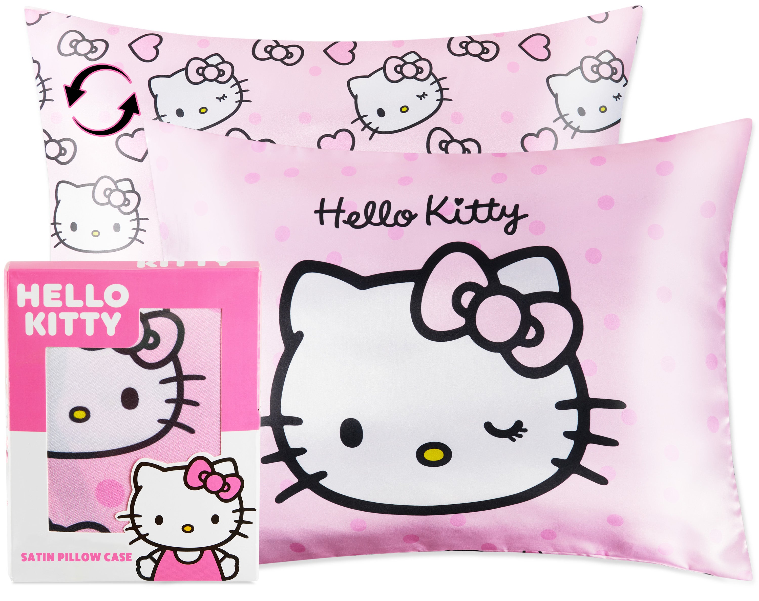 hello-kitty-taie-oreiller-satin-48x66-zip-fermeture image 1