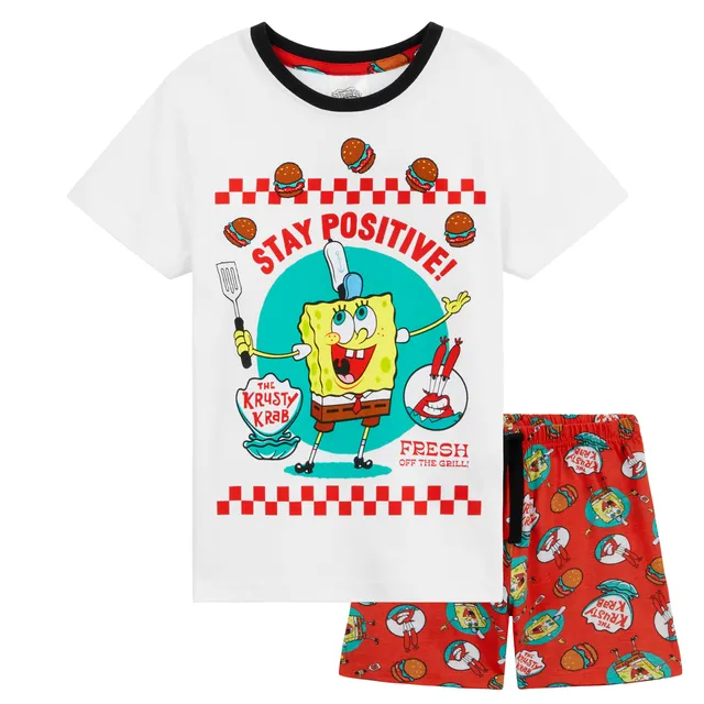 bob-ponge-pyjama-court-gar-on-100-coton-7-8-ans image 1