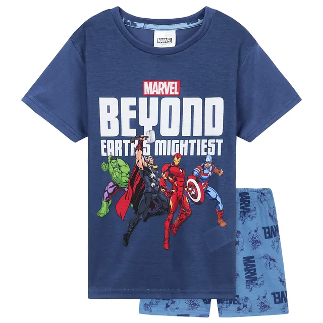 marvel-boys-pyjama-gar-on-short-spiderman-avengers image 1
