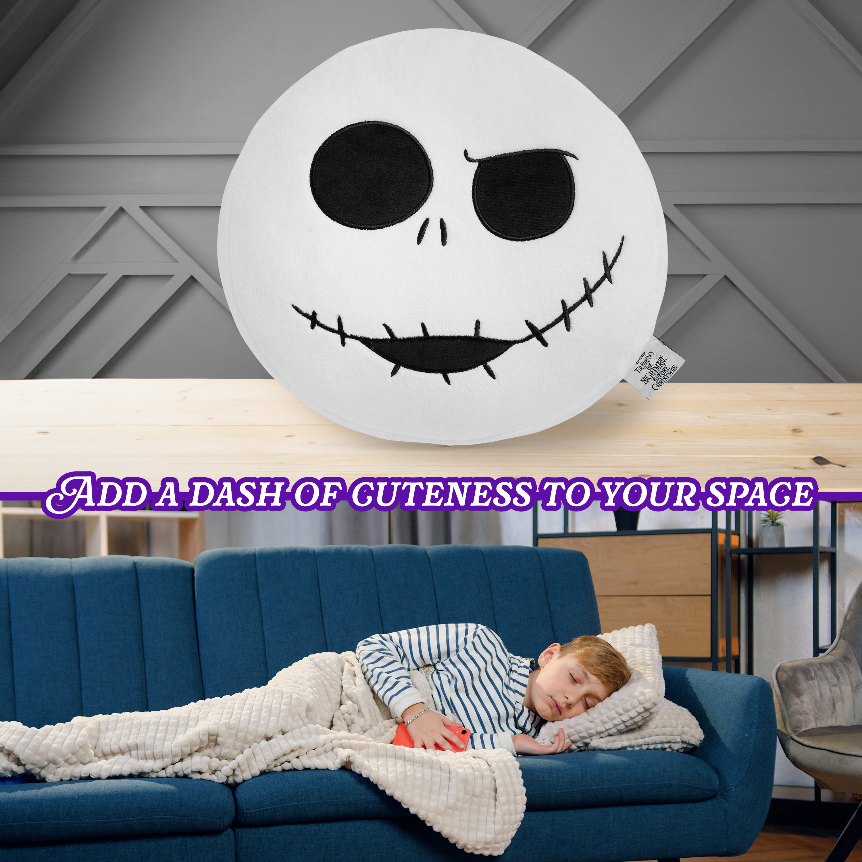 disney-nightmare-coussin-peluche-3d-35x33cm-jack image 4