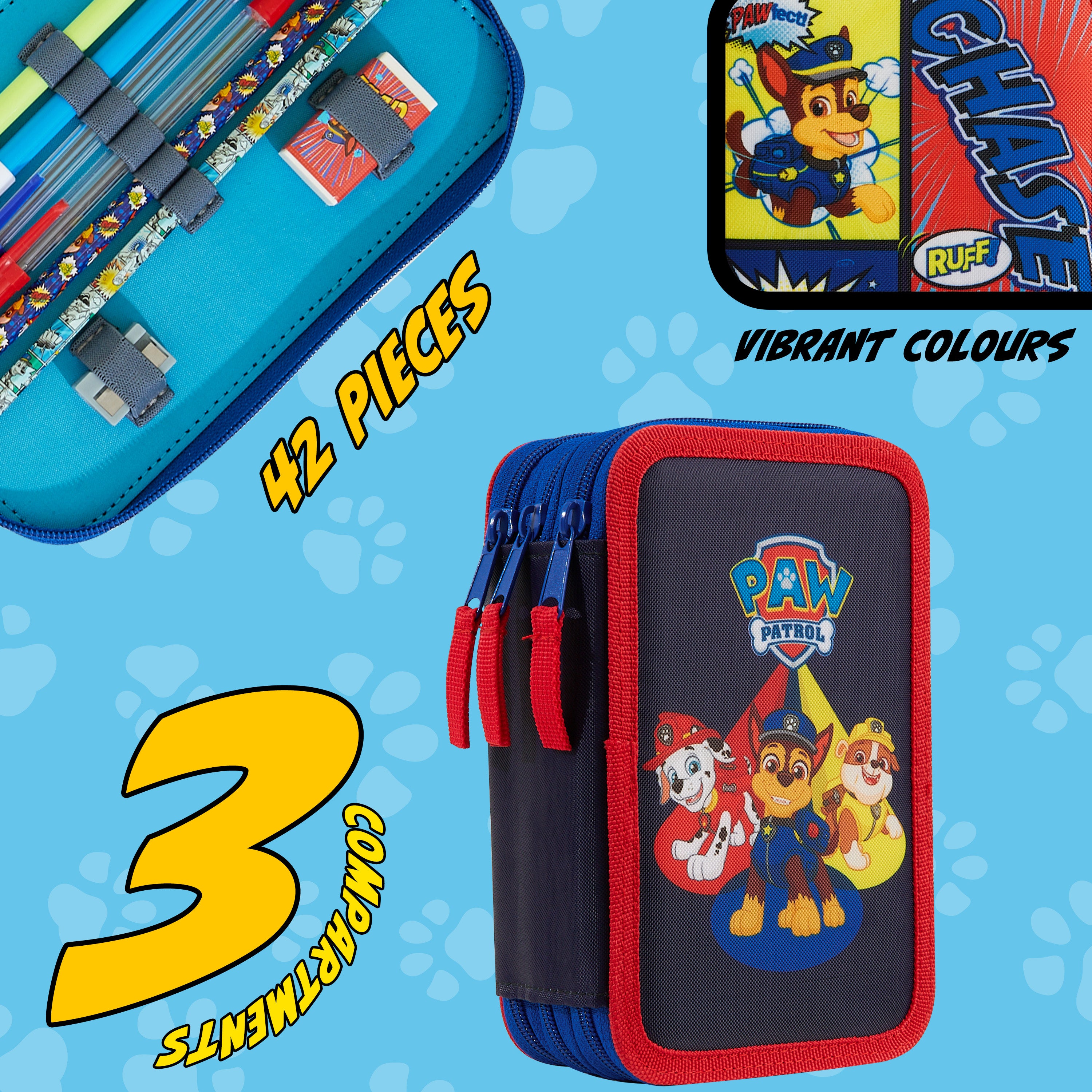 paw-patrol-trousse-garnie-enfant-rouge-bleu-3-zip image 4