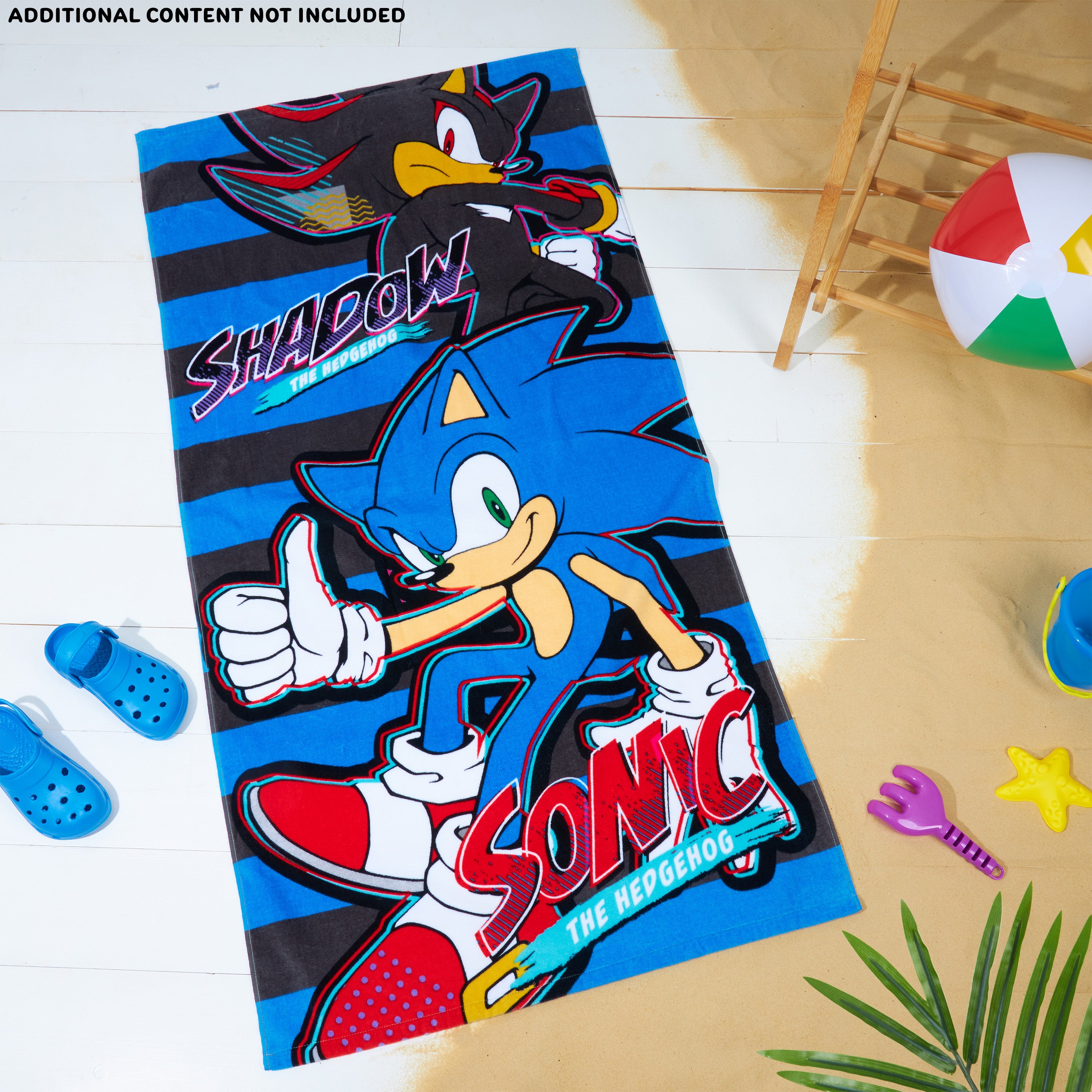 sonic-the-hedgehog-serviette-plage-enfant-70x140-cm-coton image 5