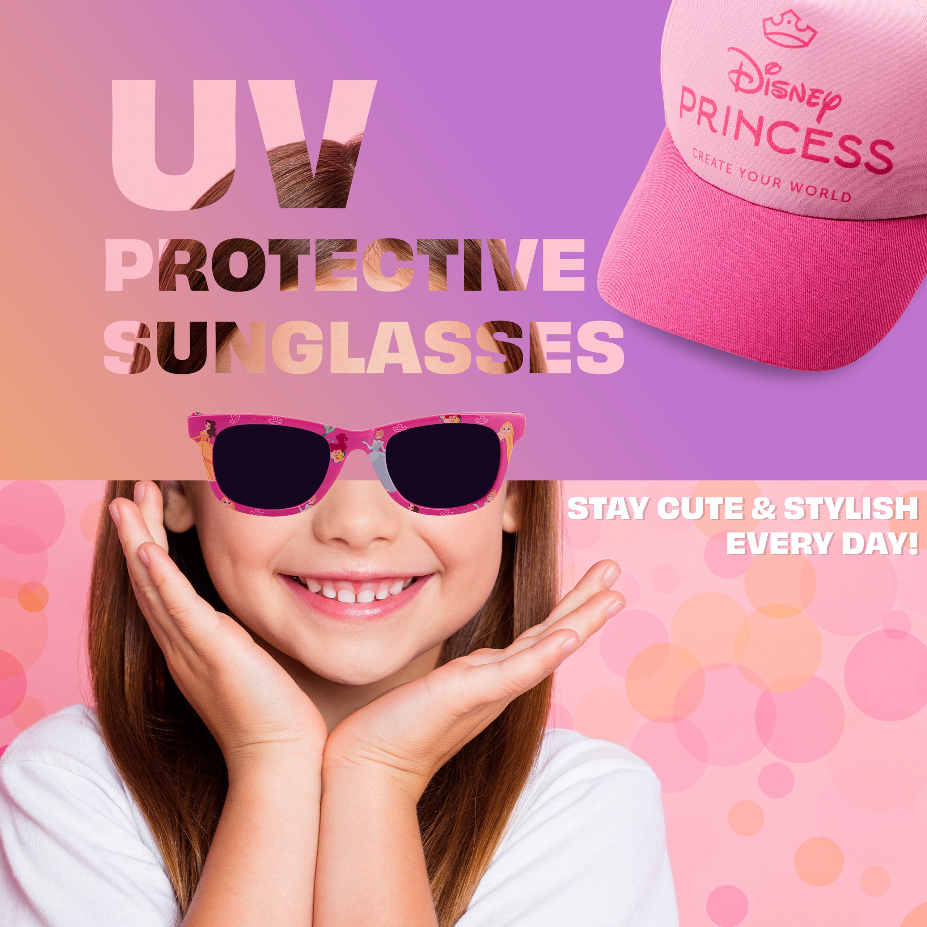princesses-disney-casquette-lunettes-uv400-fille-t image 3