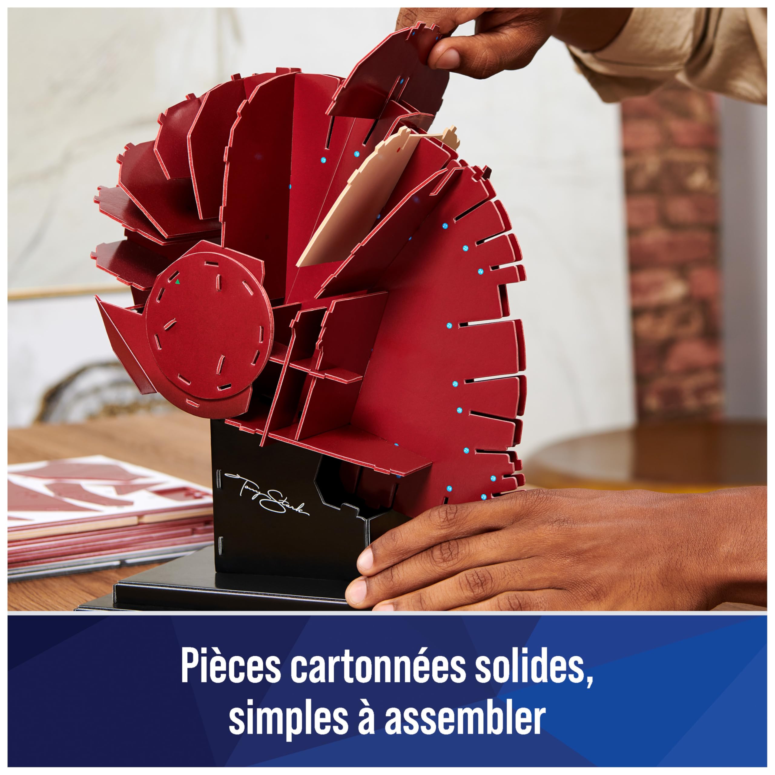 4d-build-marvel-casque-iron-man-puzzle-3d-96-pcs-30-cm image 3