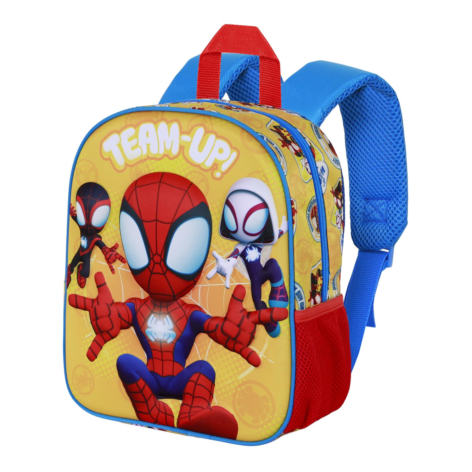 marvel-spiderman-team-up-sac-dos-jaune-8-l-pr-scolaire image 1