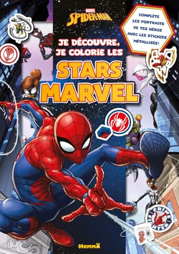 marvel-spider-man-je-d-couvre-coloriage-stars-marvel-5-ans image 2
