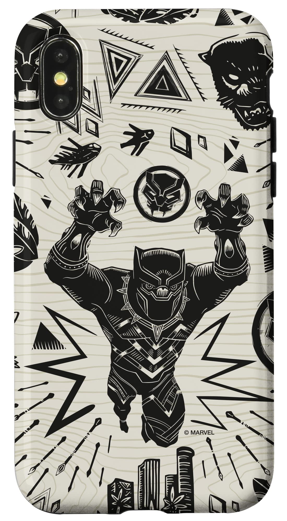 marvel-black-panther-coque-iphone-15-pro-wakanda-forever-rigide image 5