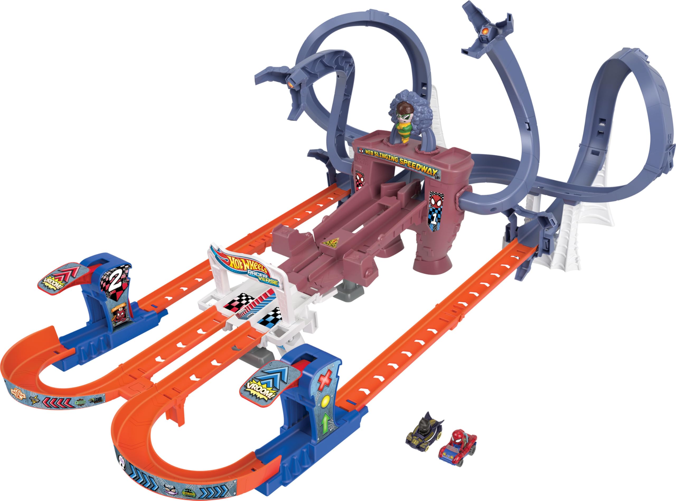 hot-wheels-racerverse-hpl34-circuit-voiture-piste-mobile-spider-man image 6