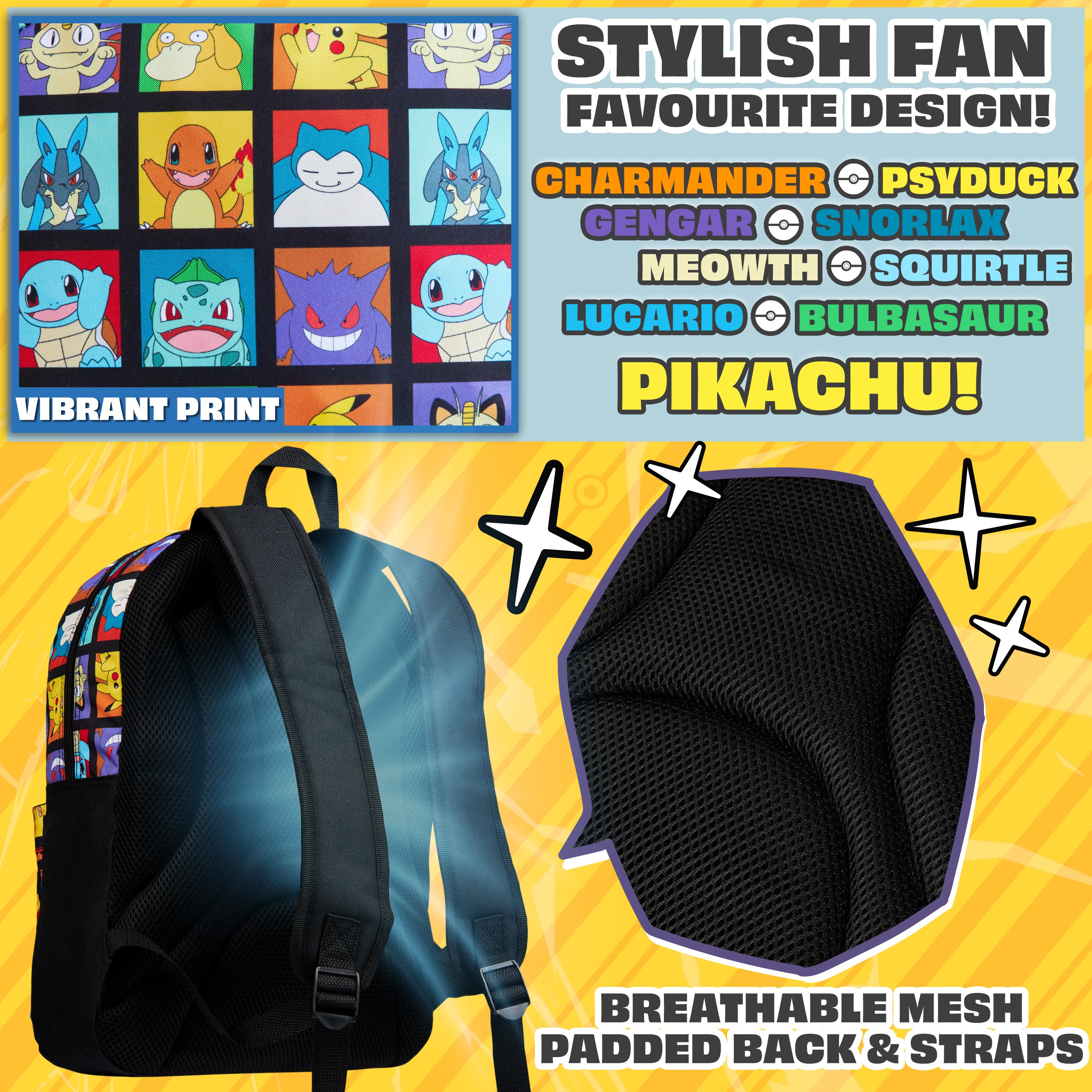 pok-mon-sac-dos-enfant-scolaire-poche-gourde-bretelles-matelass-es image 4