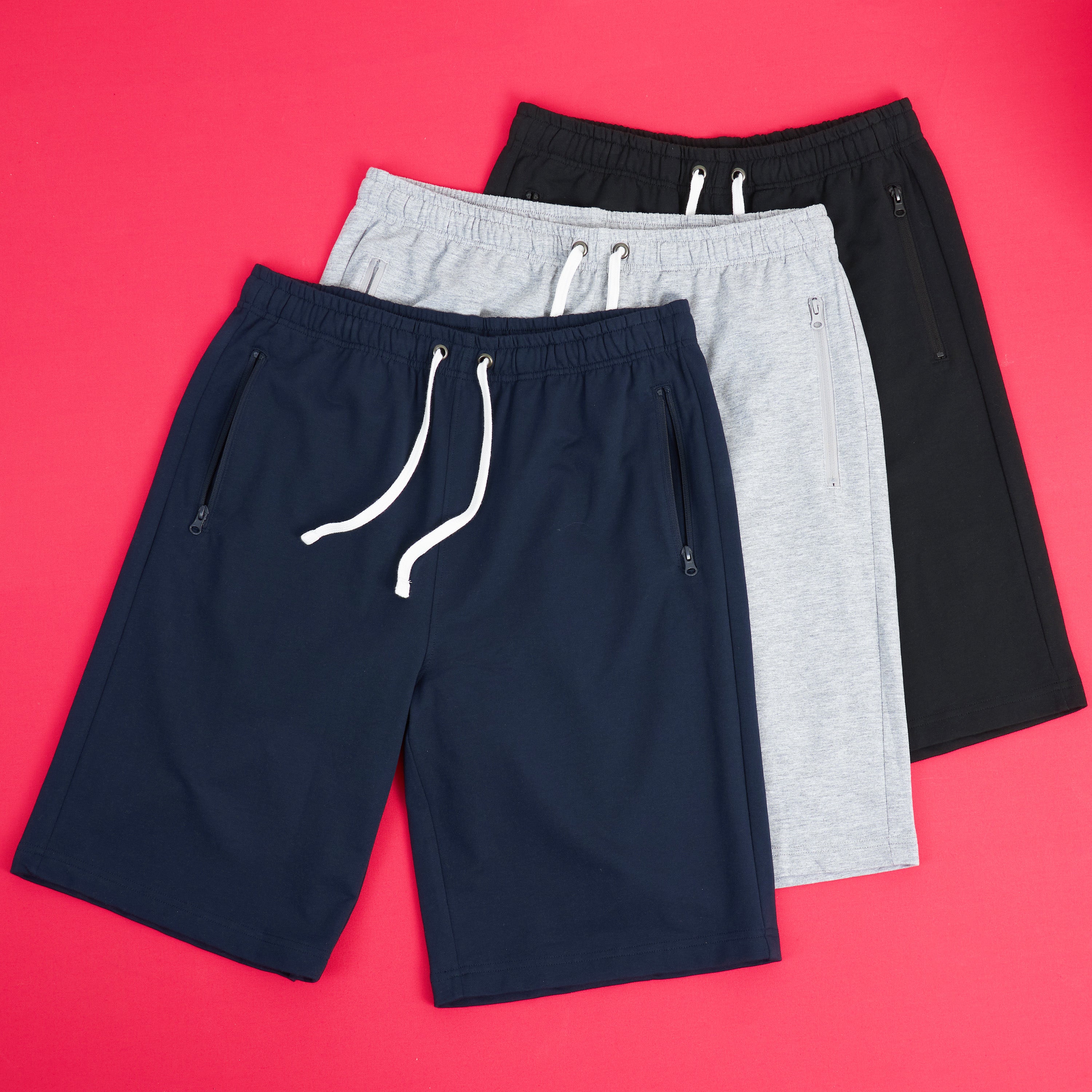 citycomfort-short-homme-sport-poches-zipp-es-coton-noir-xl image 3