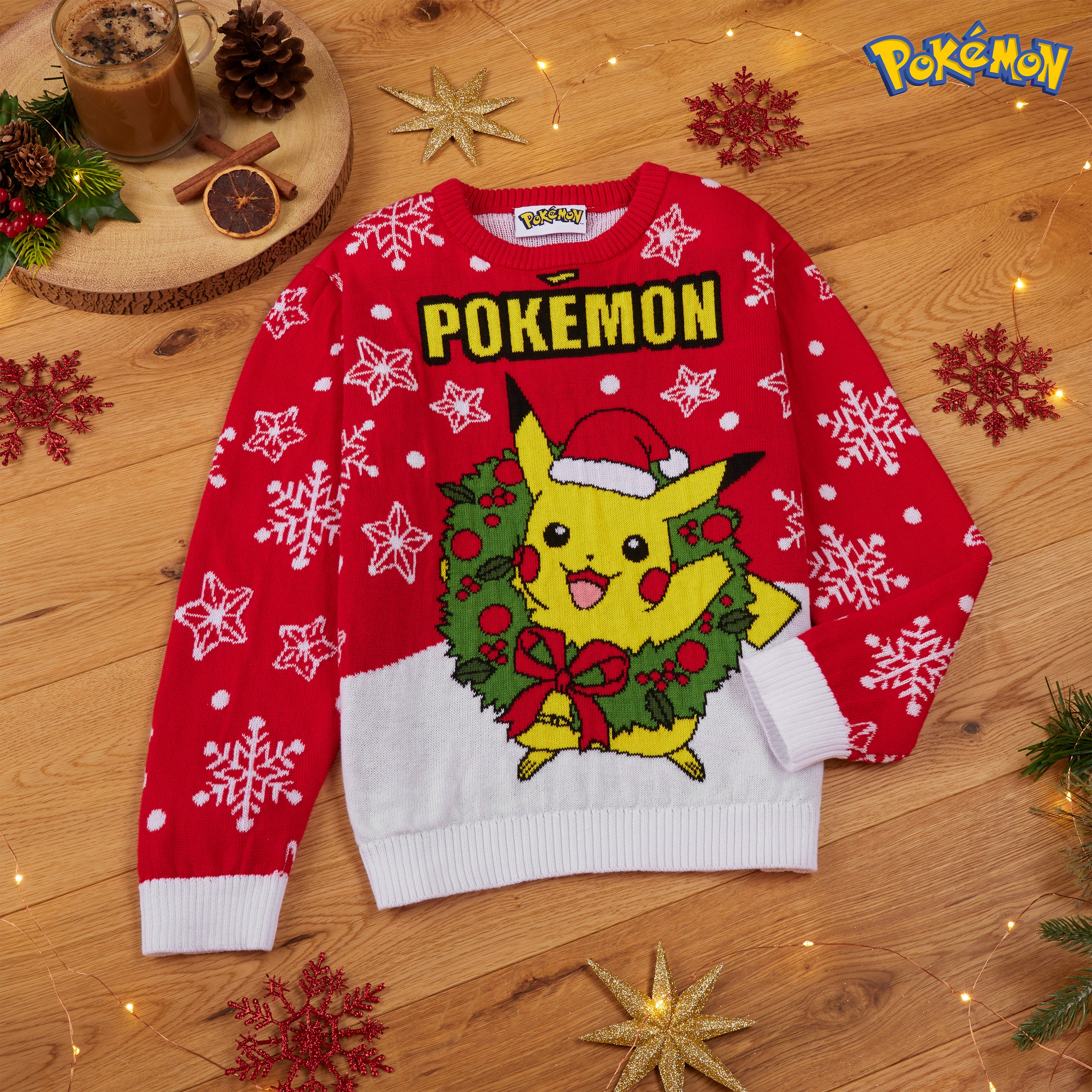 pok-mon-pull-no-l-gar-on-tricot-chaud-7-8-ans-pikachu image 2