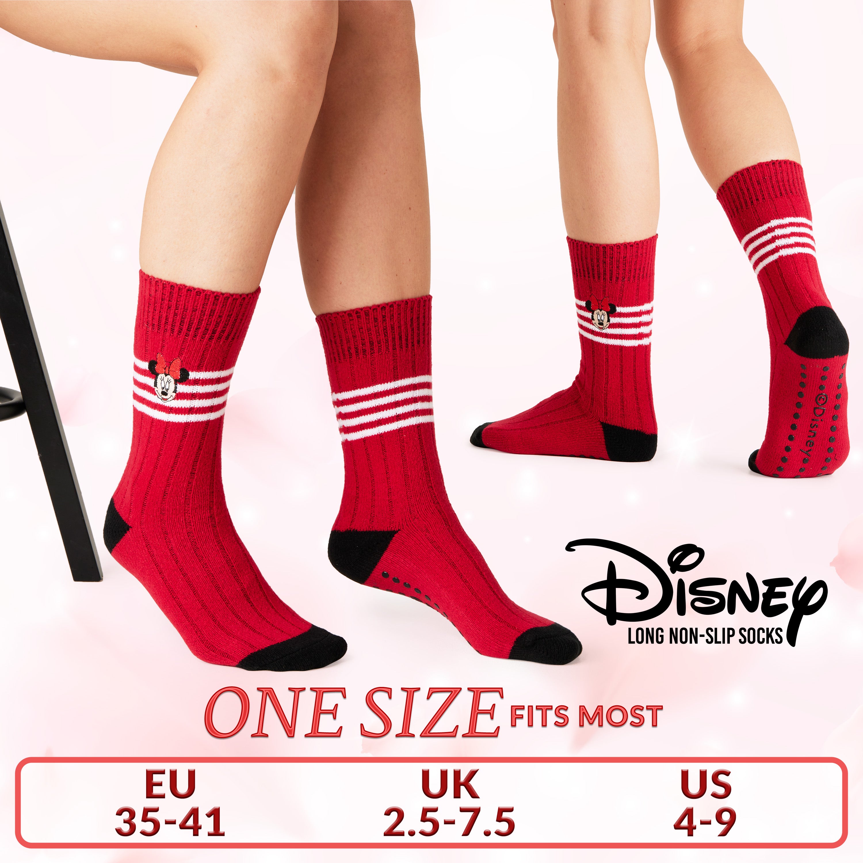 disney-minnie-chaussettes-pilou-femme-antidesrapantes-taille-unique image 6