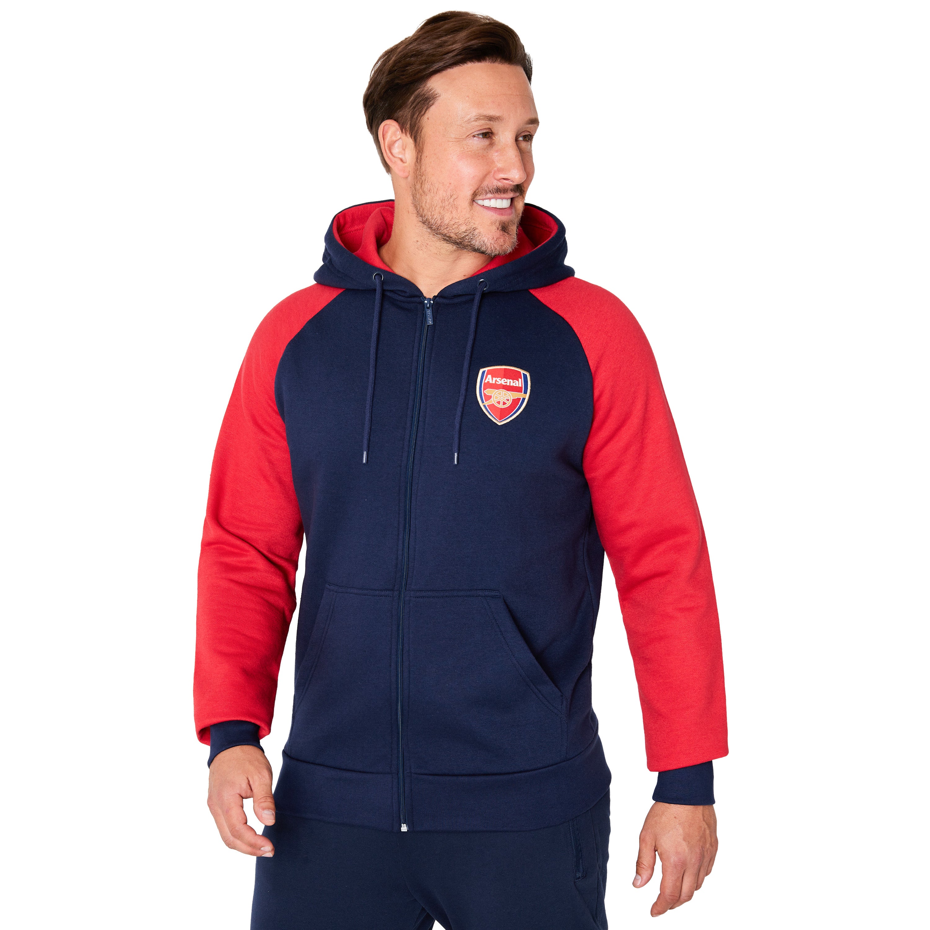 arsenal-fc-sweat-zipp-homme-capuche-avec-poches image 1