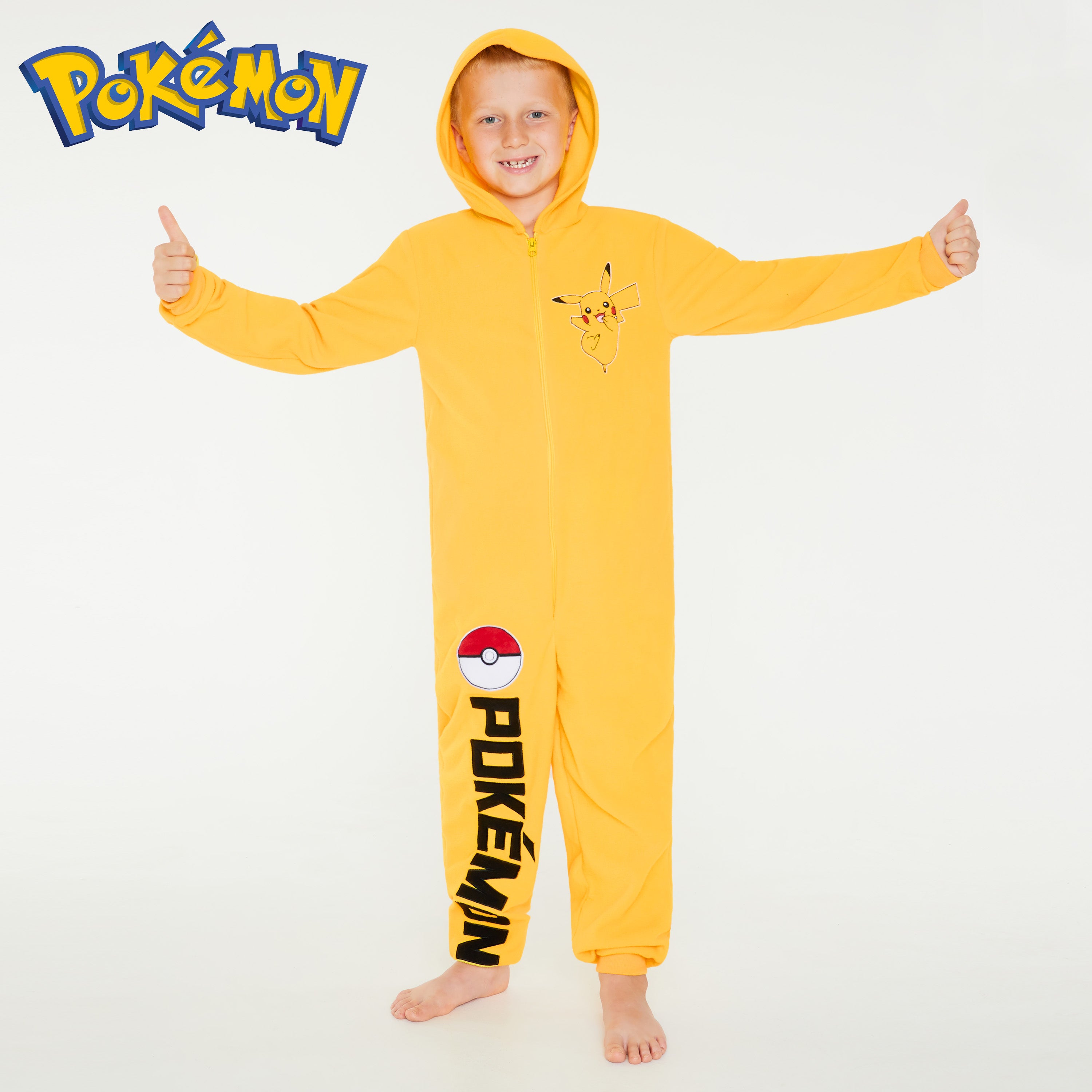 pok-mon-combi-pyjama-gar-on-polaire-capuche-7-8-ans image 3