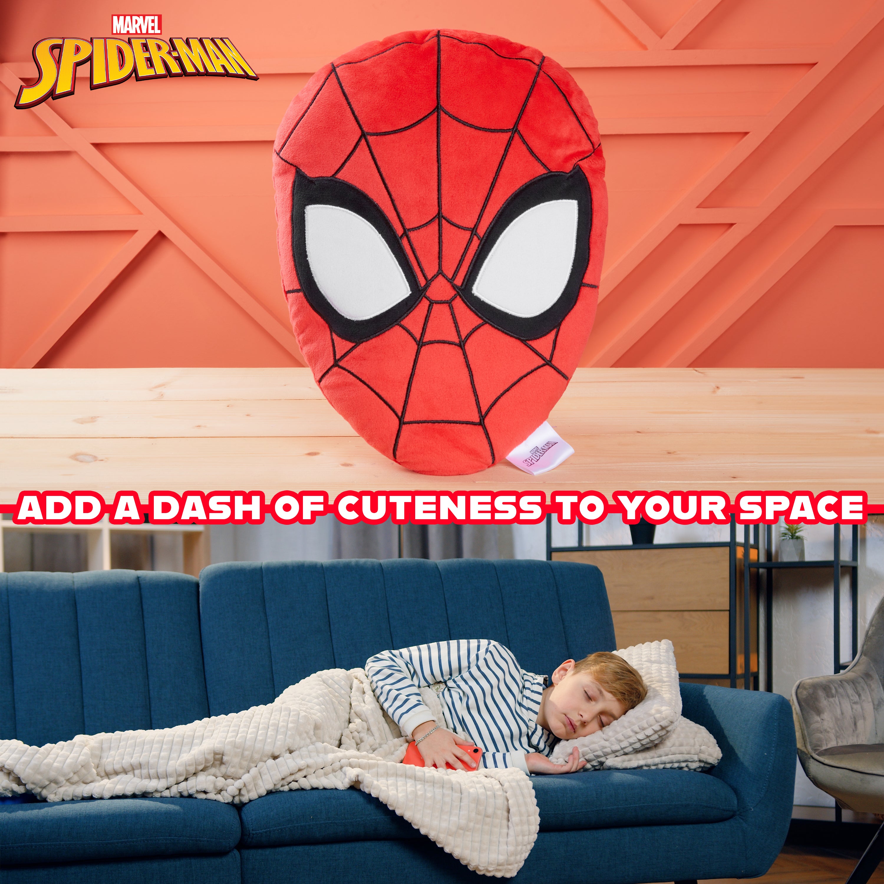 disney-spider-man-coussin-peluche-3d-34x25cm-rouge image 4