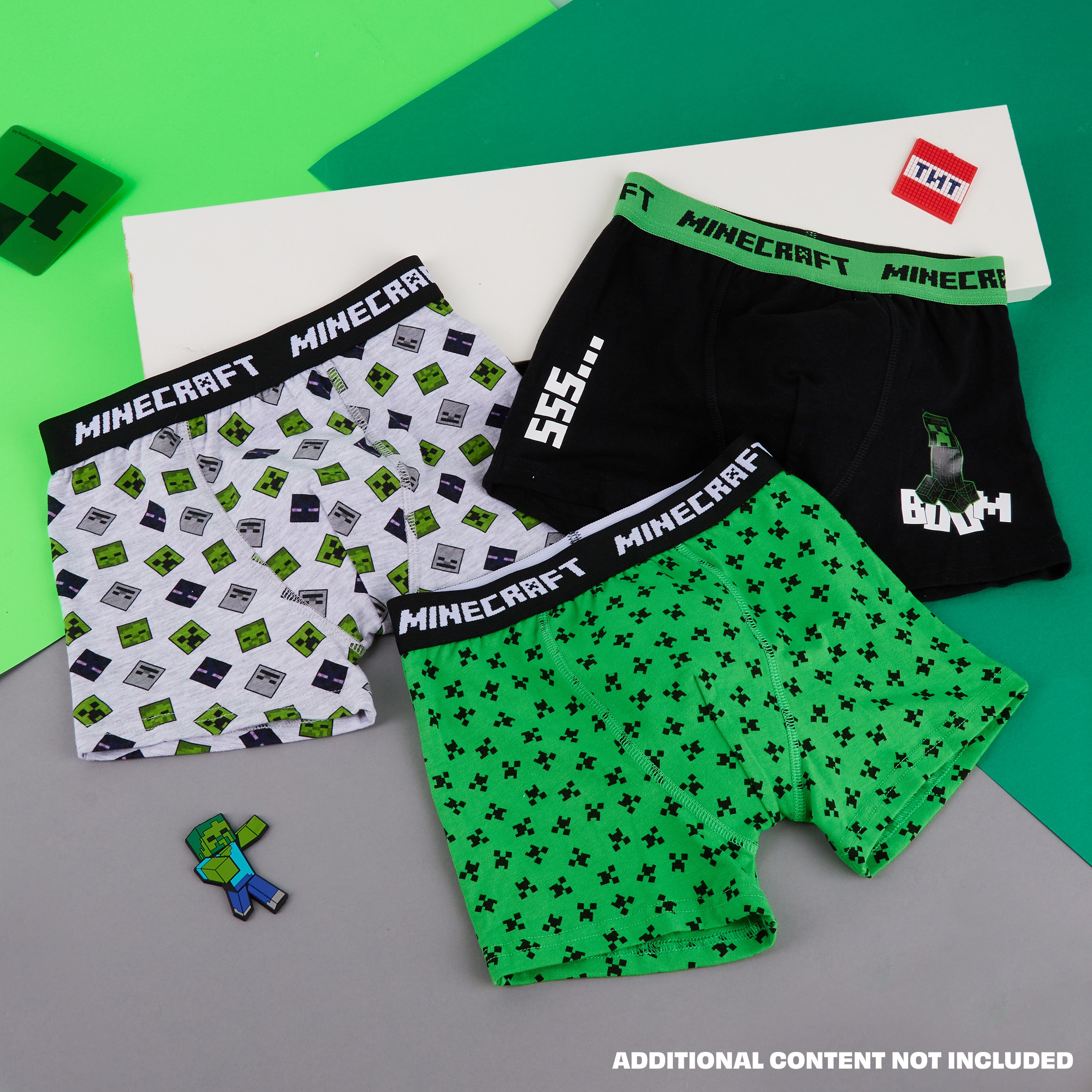 minecraft-boxer-gar-on-9-10-ans-lot-de-3-coton-gamer image 2