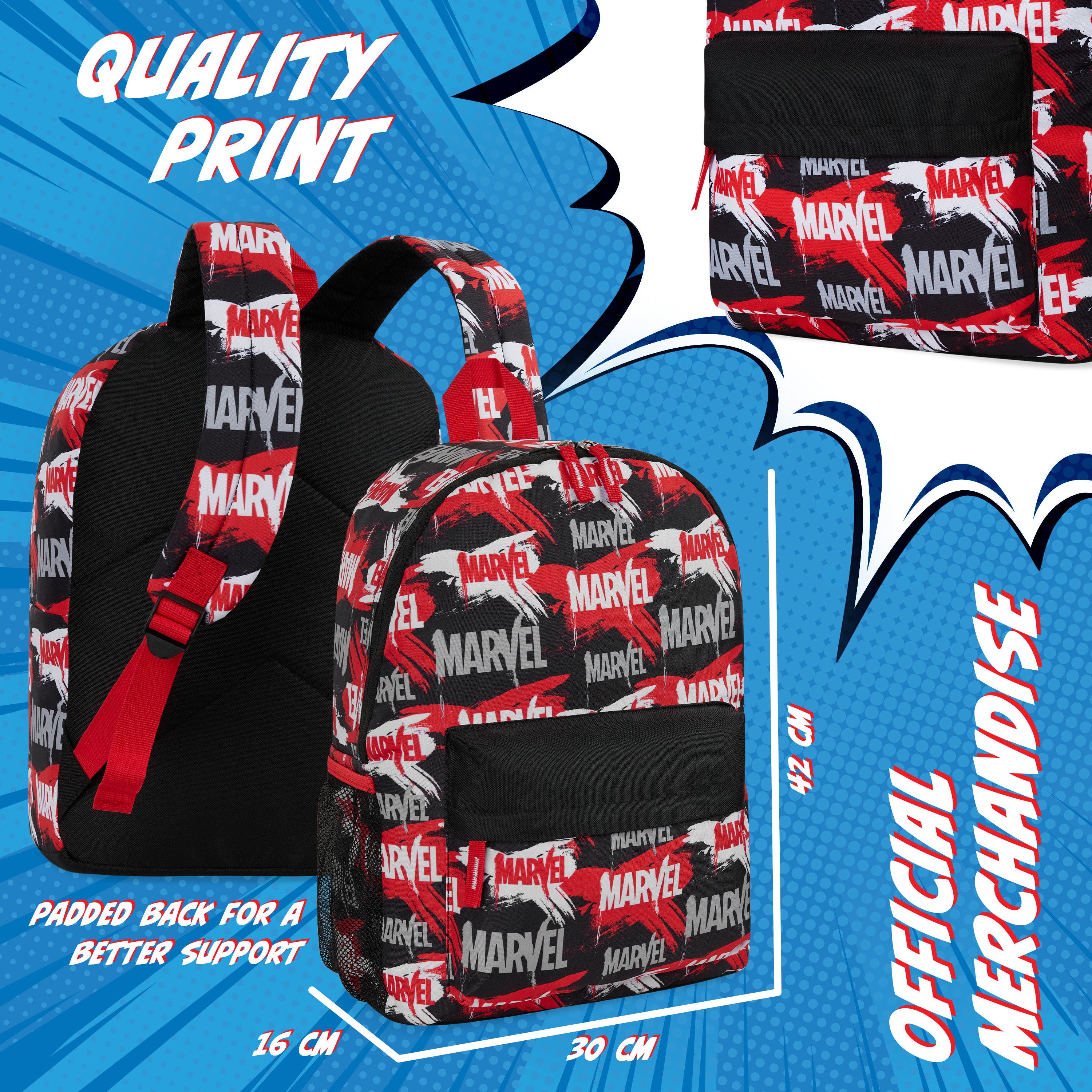 get-trend-marvel-sac-dos-enfant-rouge-noir-super-h-ros image 5