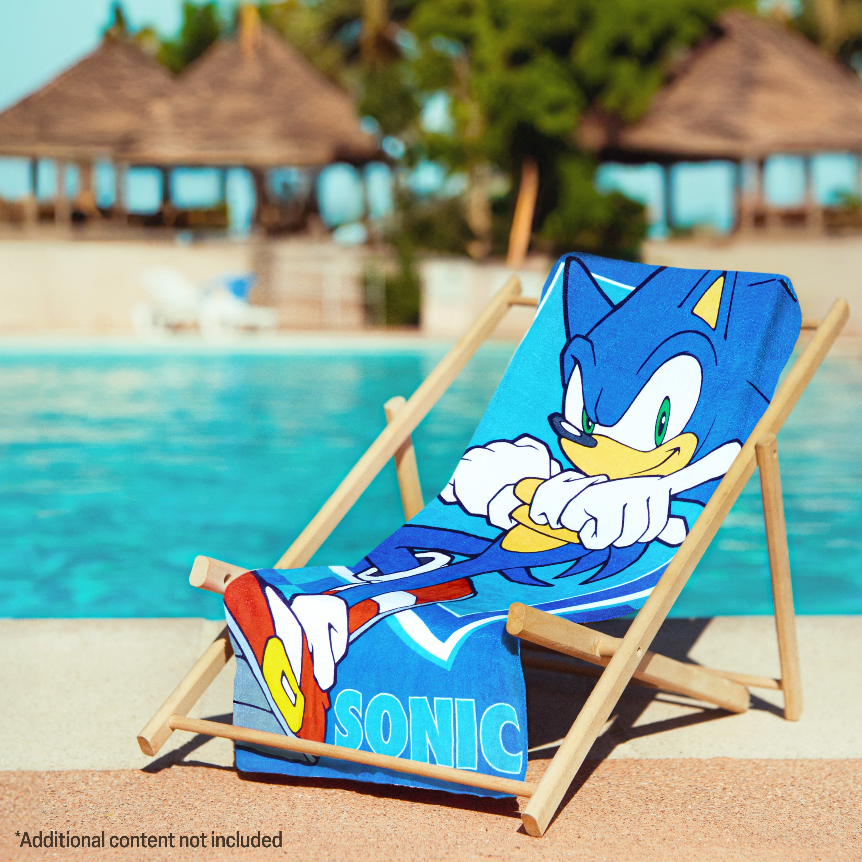sonic-the-hedgehog-serviette-de-plage-enfant-70x140-coton image 2