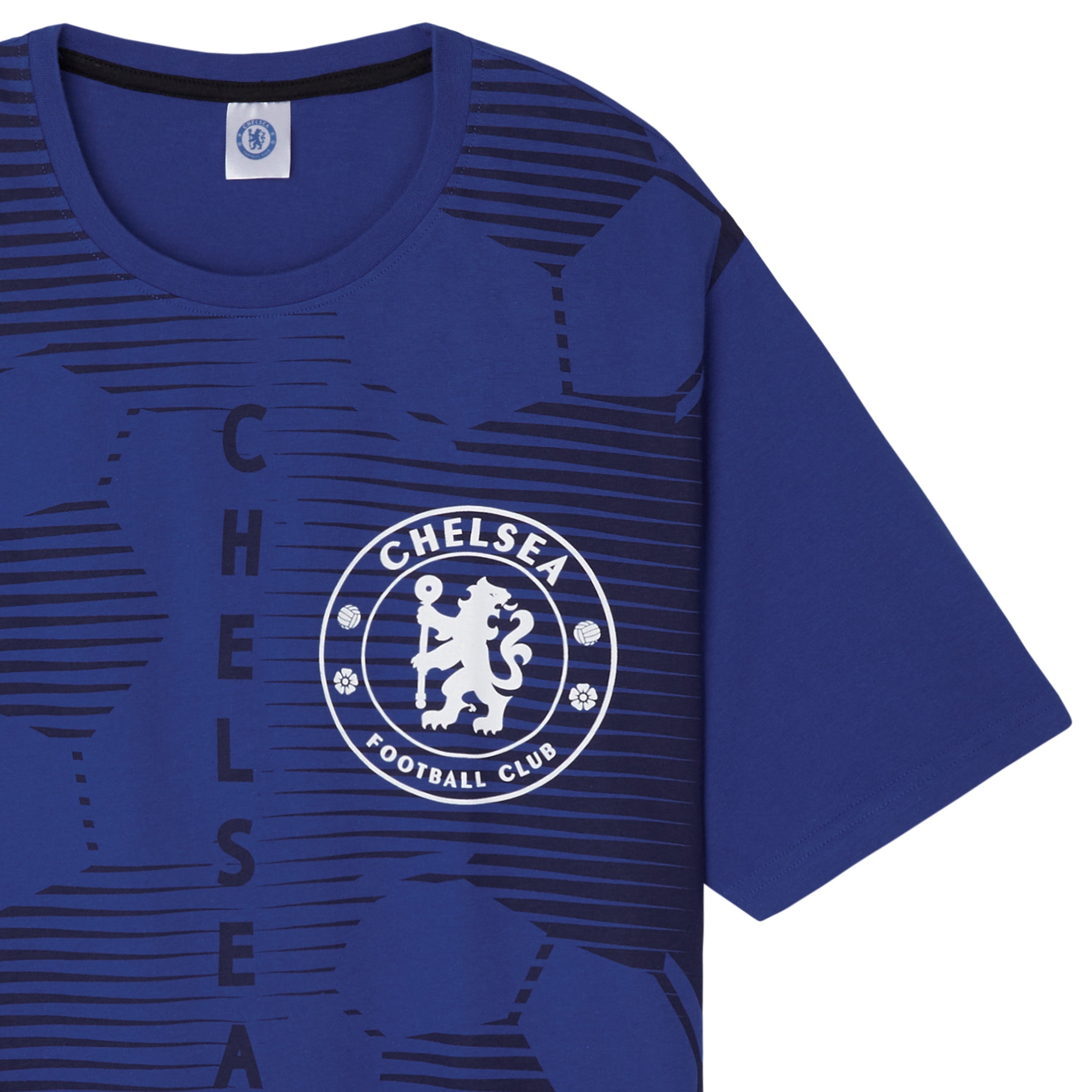 chelsea-ensemble-pyjama-homme-coton-bleu-pantalon-long image 2