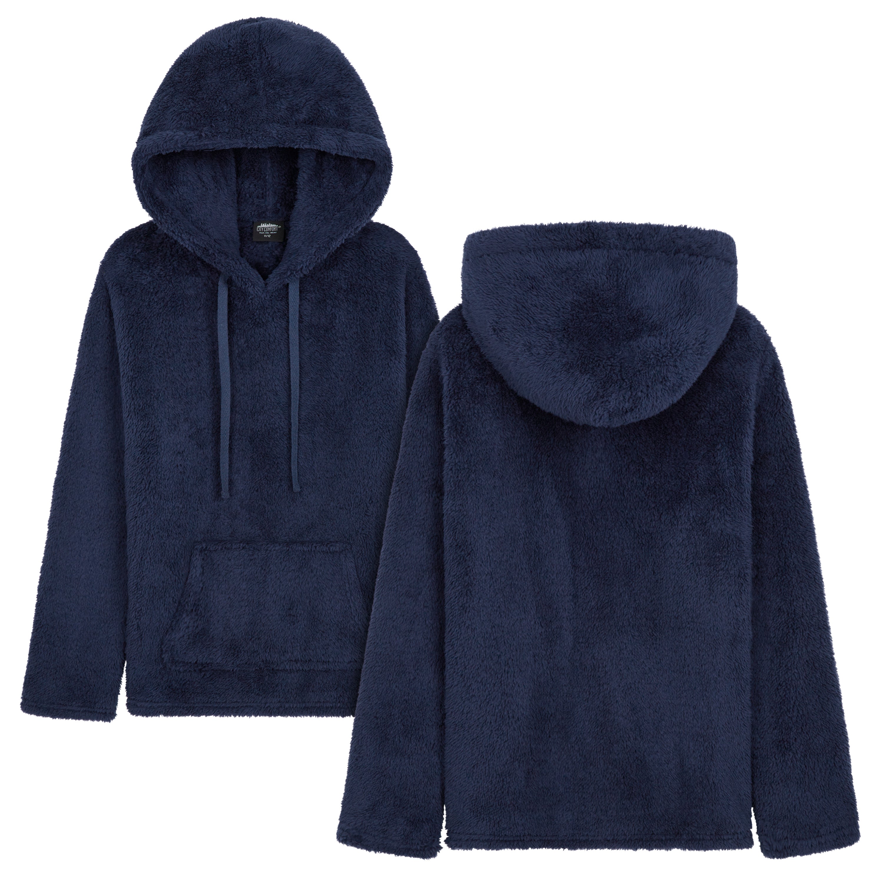 citycomfort-sweat-capuche-polaire-fille-bleu-marine-9-10-ans image 4
