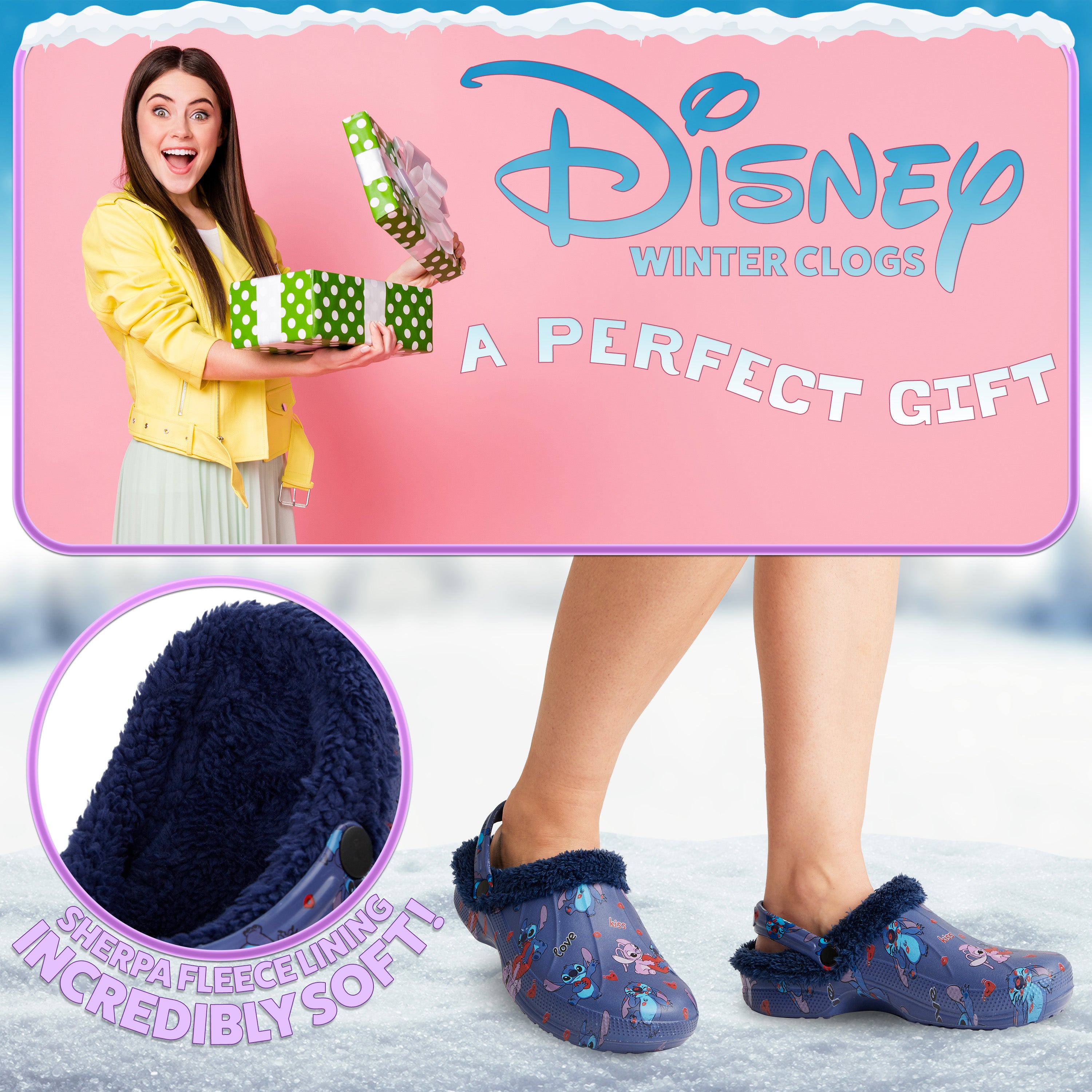 disney-stitch-sabots-femme-bleu-fourr-s-antid-rapants image 3