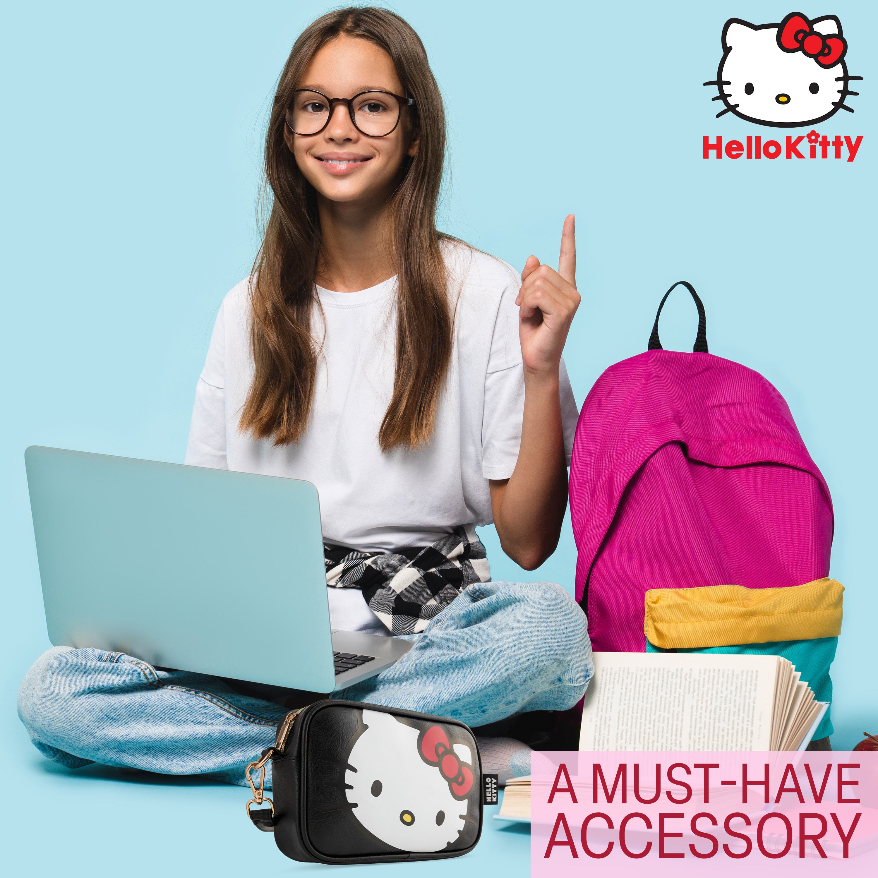 hello-kitty-sac-fille-bandouli-re-zipp-poche-int-rieure image 5