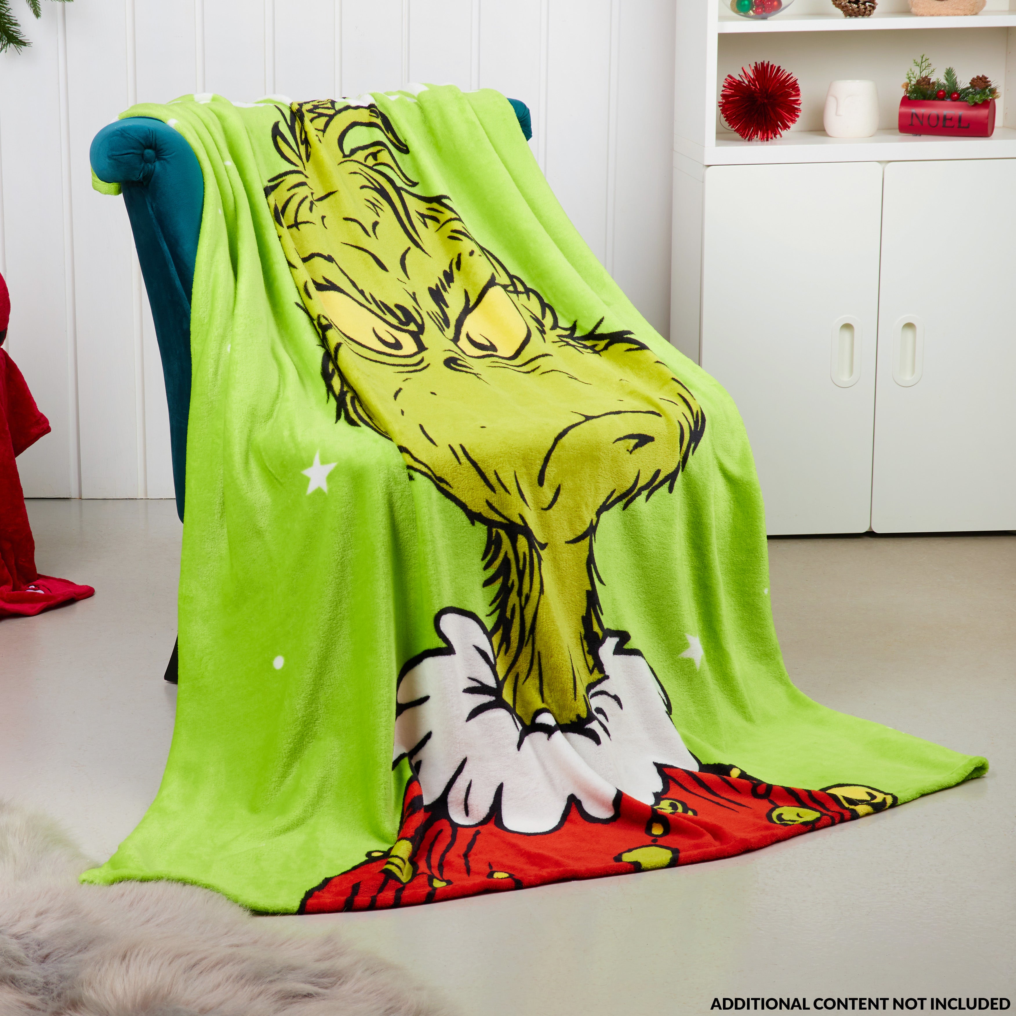 grinch-plaid-polaire-150x130-cm-couverture-canap-festive image 2